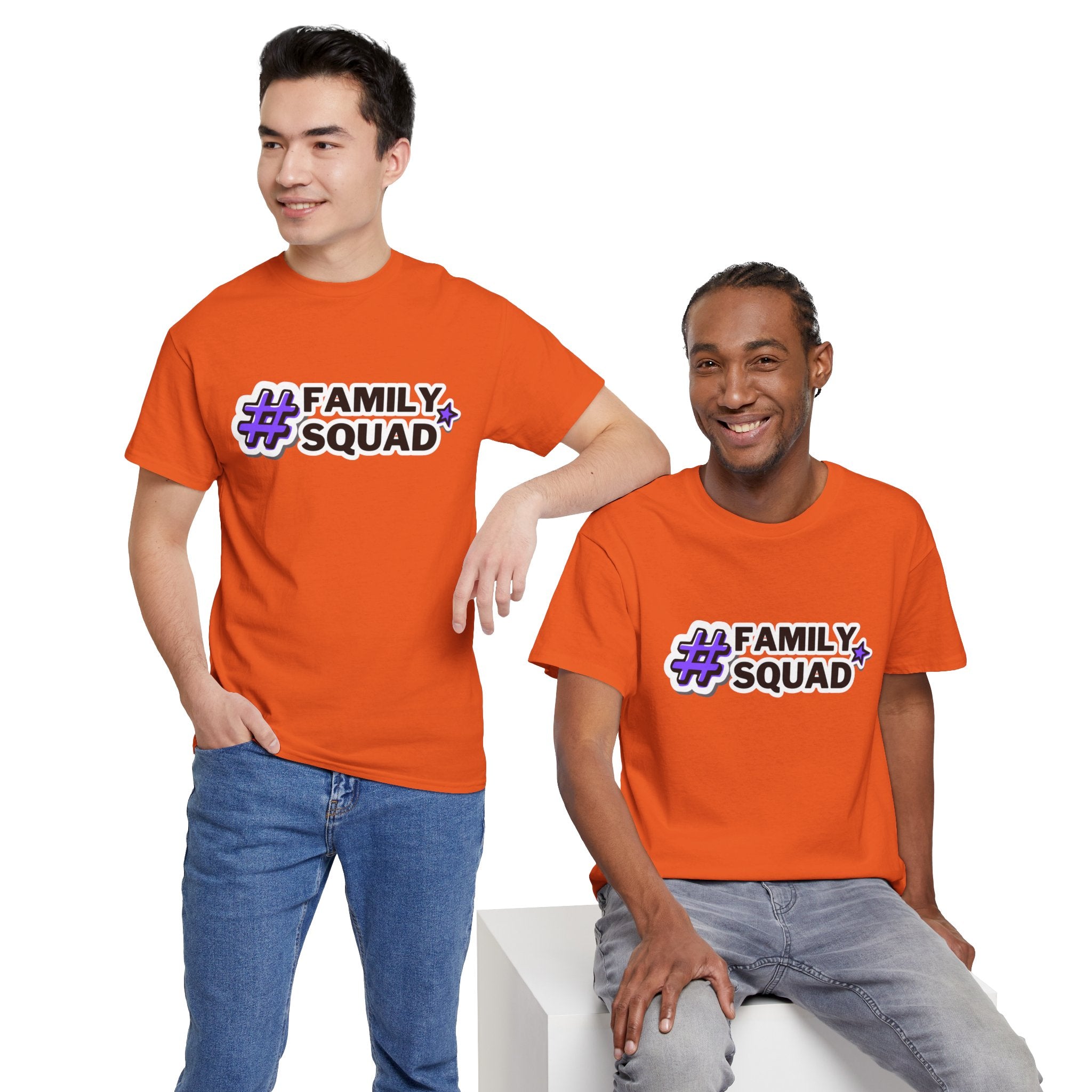 Family Squad T-Shirt — #FamilySquad Graphic Tee for Matching Family Outfits