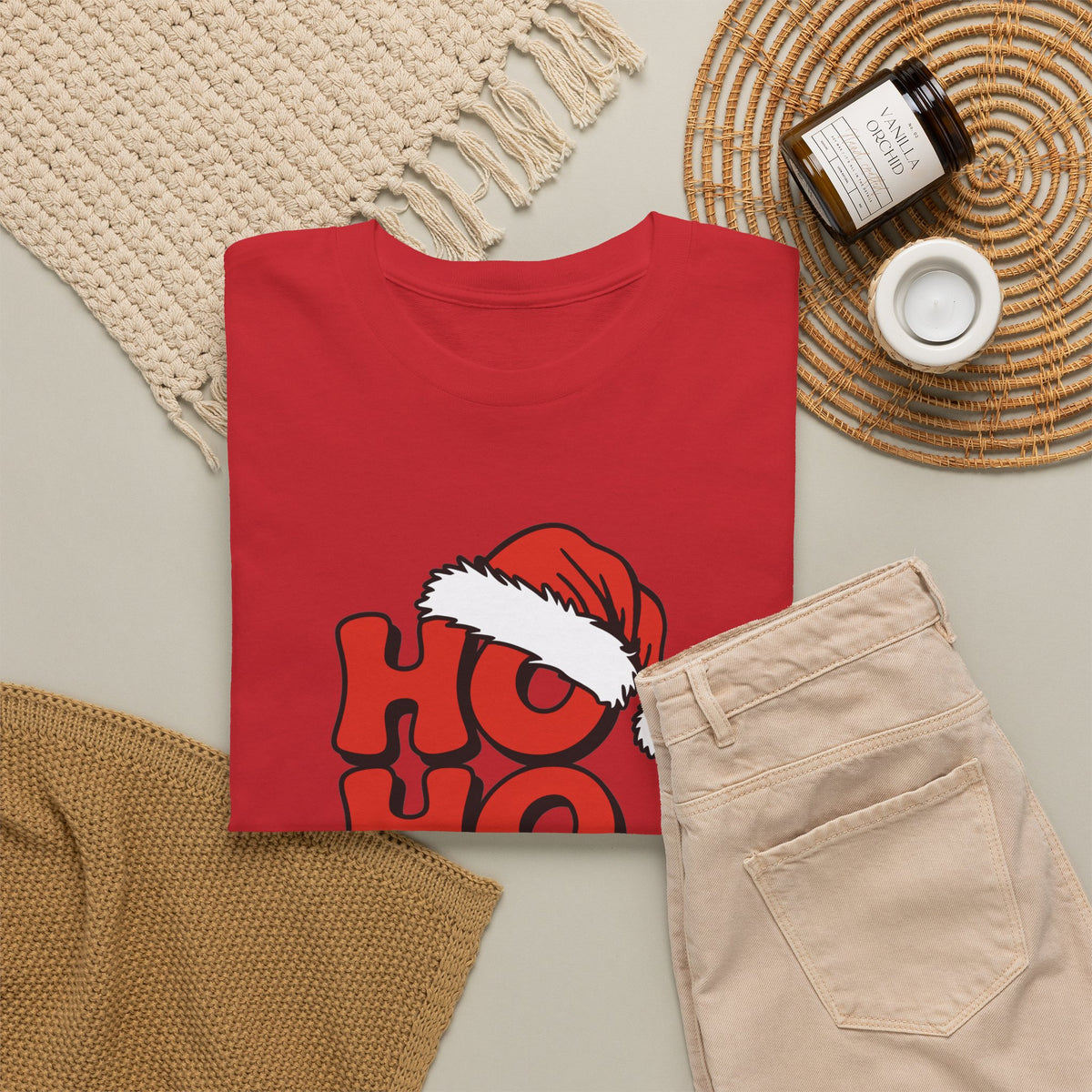 Ho Ho Ho Santa Hat Christmas T-Shirt