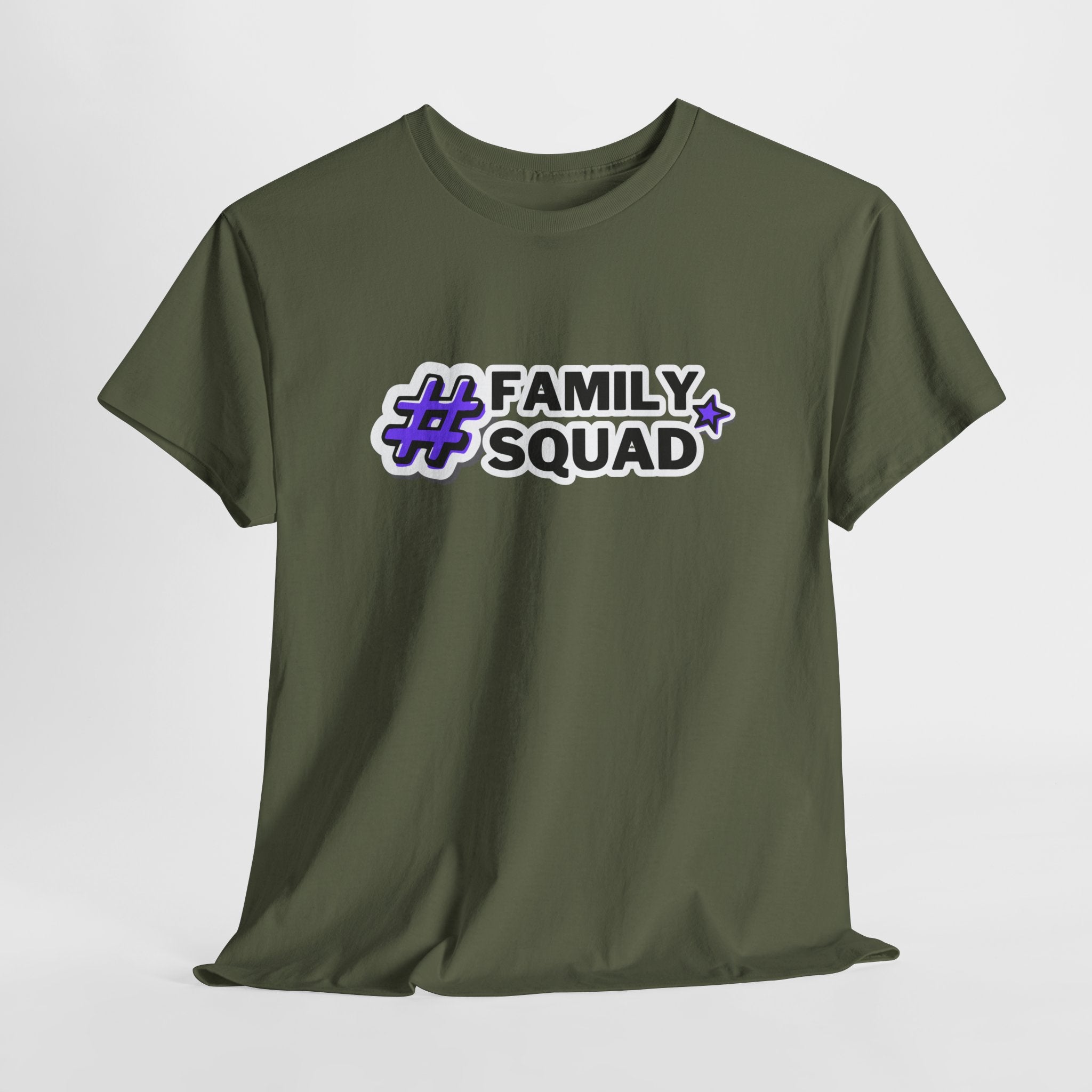 Family Squad T-Shirt — #FamilySquad Graphic Tee for Matching Family Outfits