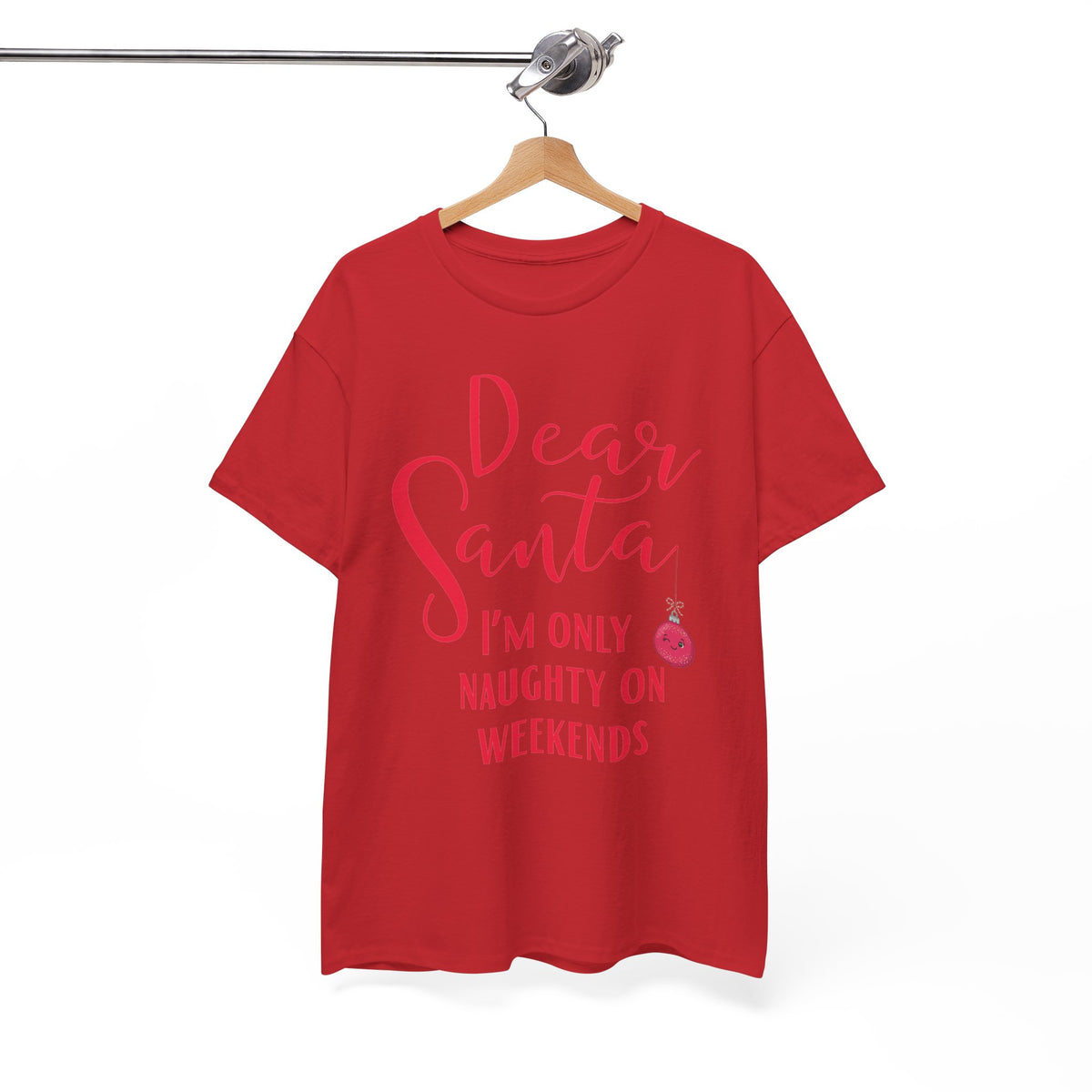 Dear Santa I’m Only Naughty on Weekends Christmas T-Shirt