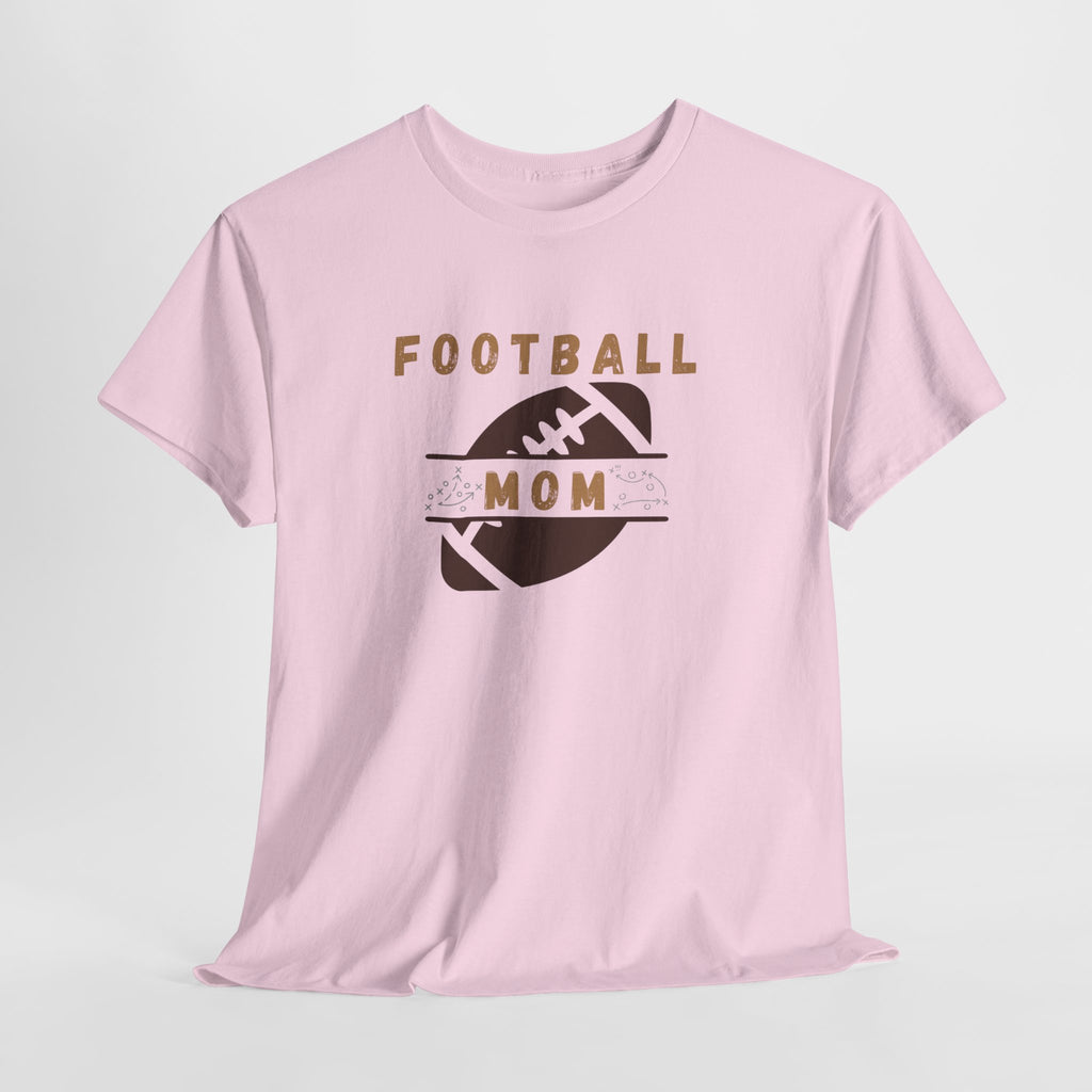 Football Mom T-Shirt — Retro Brown Football Design