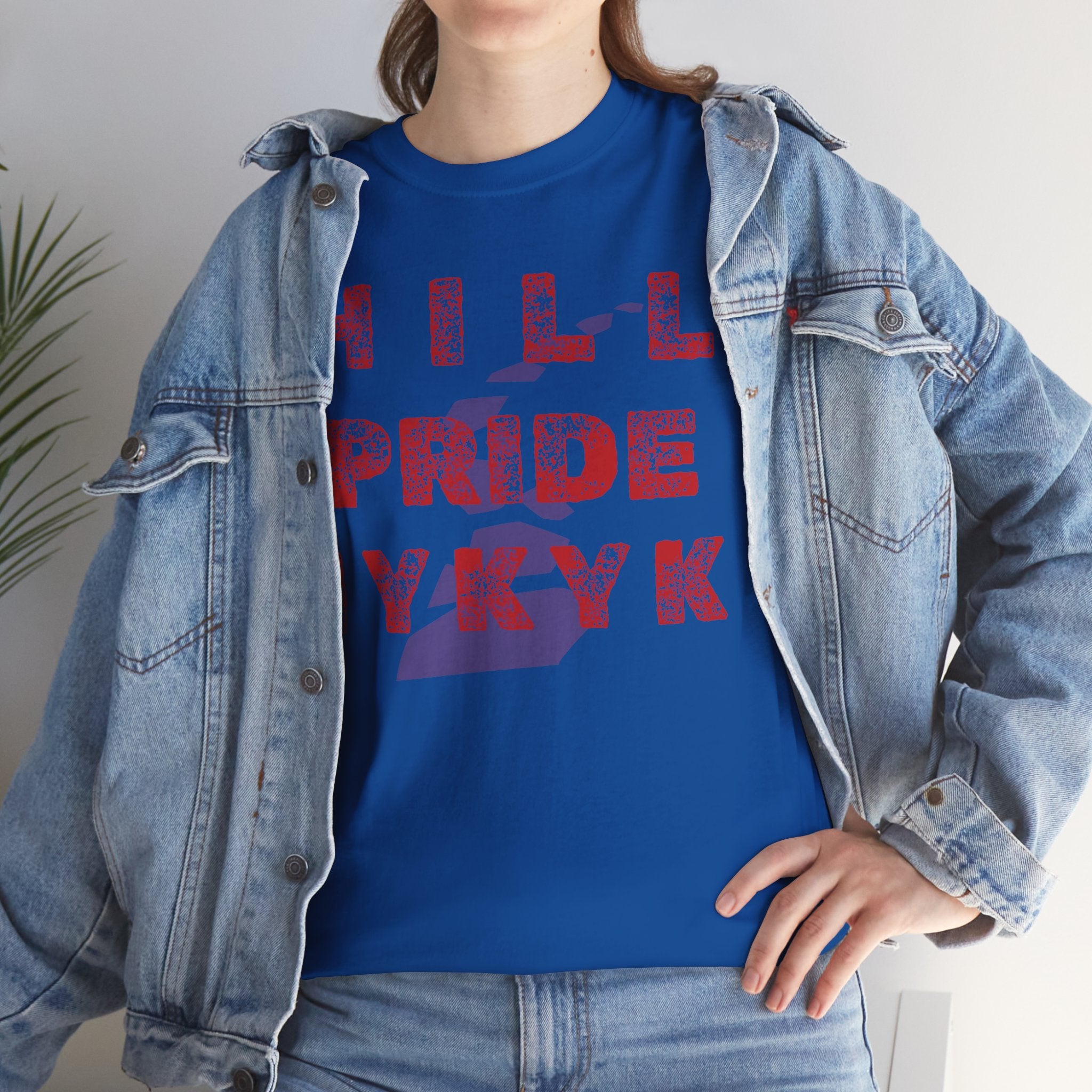 Hill Pride Cobblestone Road Graphic Tee — Red Brick Path Text Design