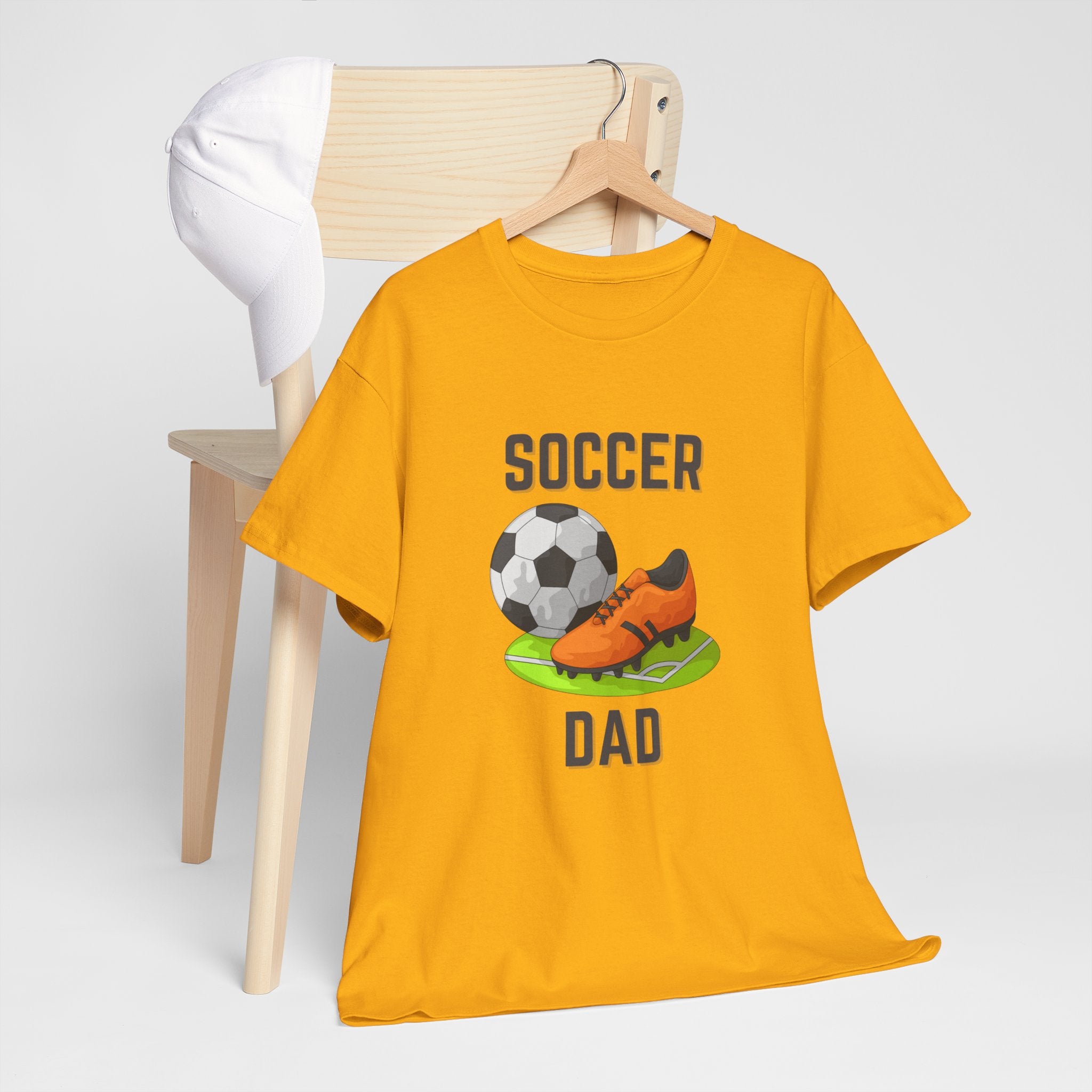 Soccer Dad T-Shirt – Graphic Soccer Ball & Cleat Tee, Father’s Day Gift
