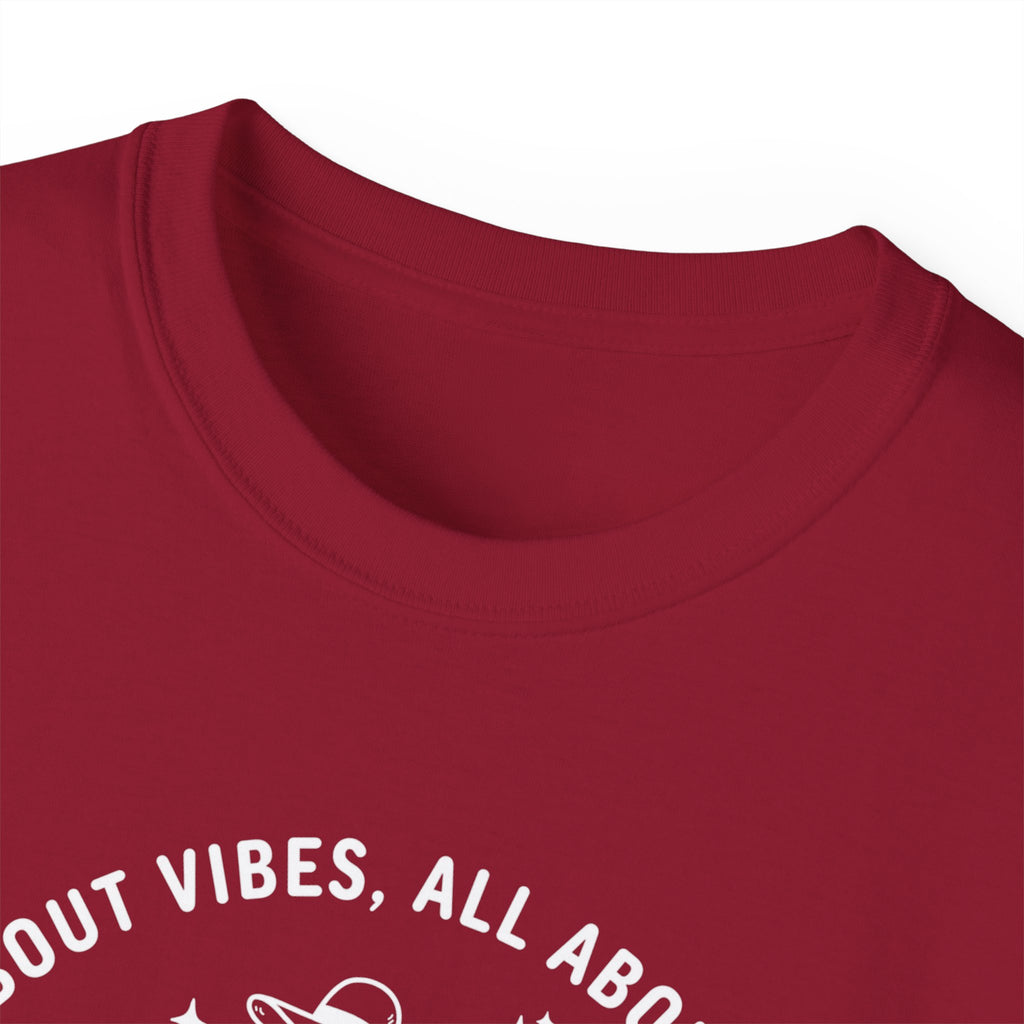 Girls Trip T-Shirt — 'All About Vibes, All About Style' Graphic Tee for Bachelorette & Vacation