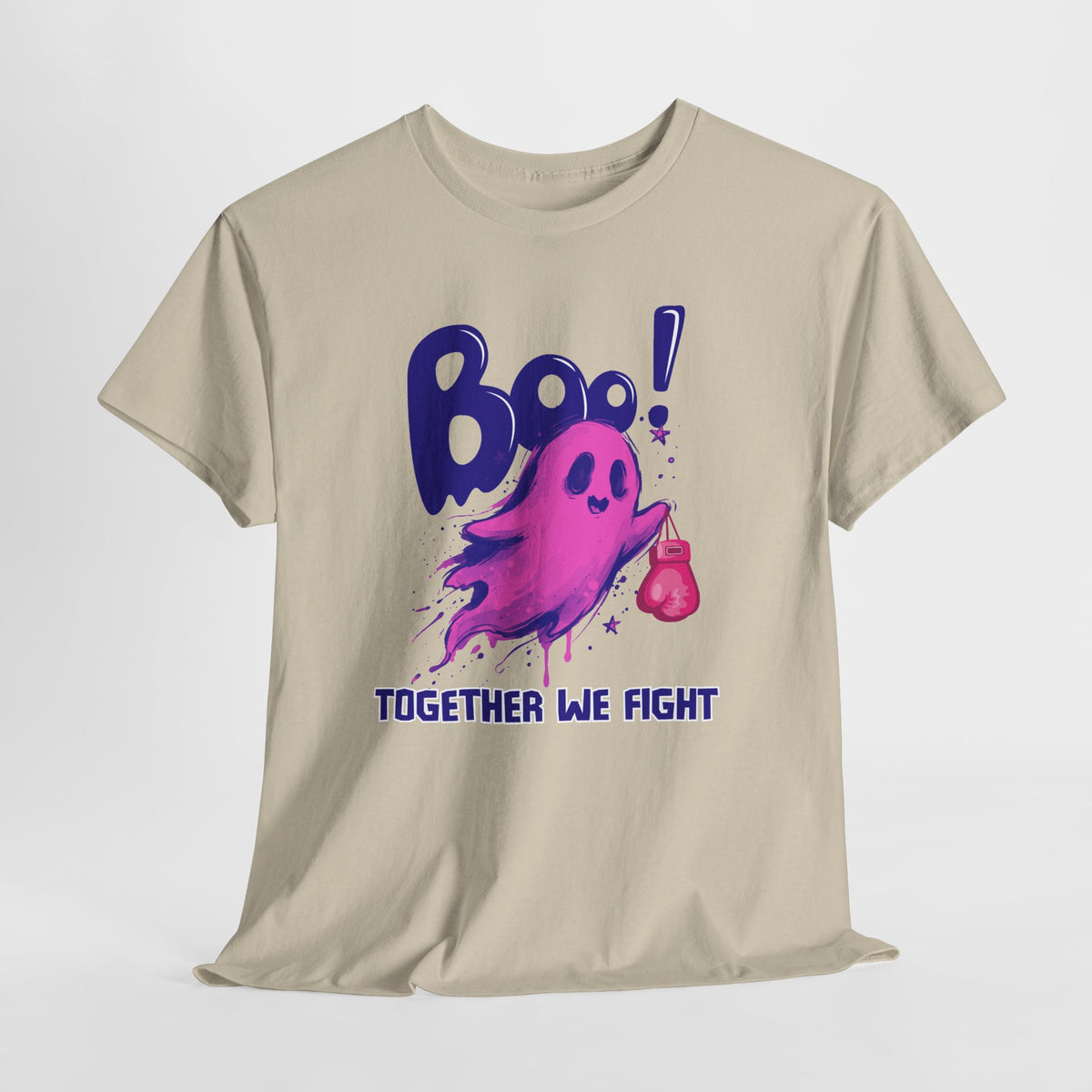 Boo! Together We Fight Tee — Pink Ghost Breast Cancer Awareness T-Shirt