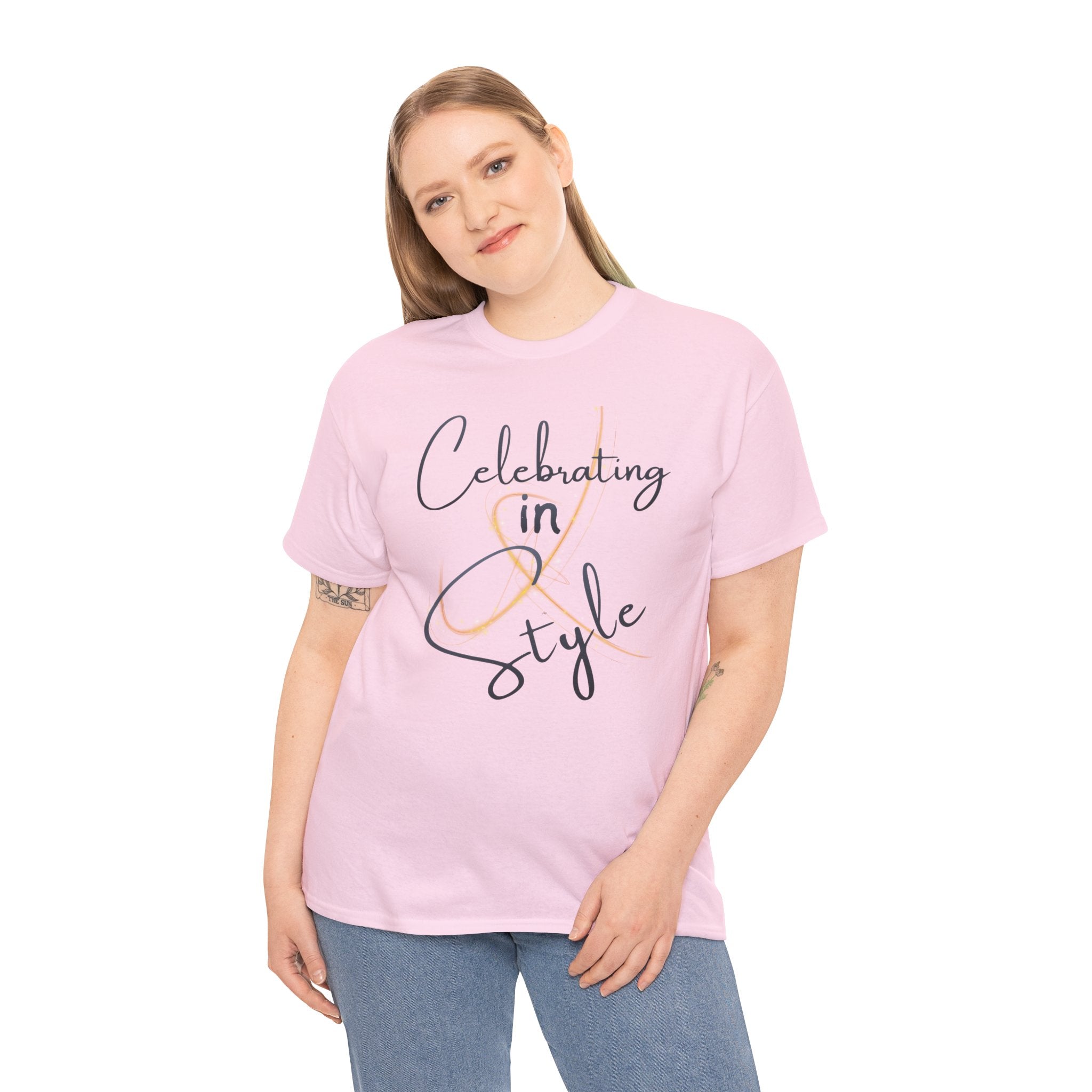 "Celebrating" T-Shirt — Celebratory Graphic Tee