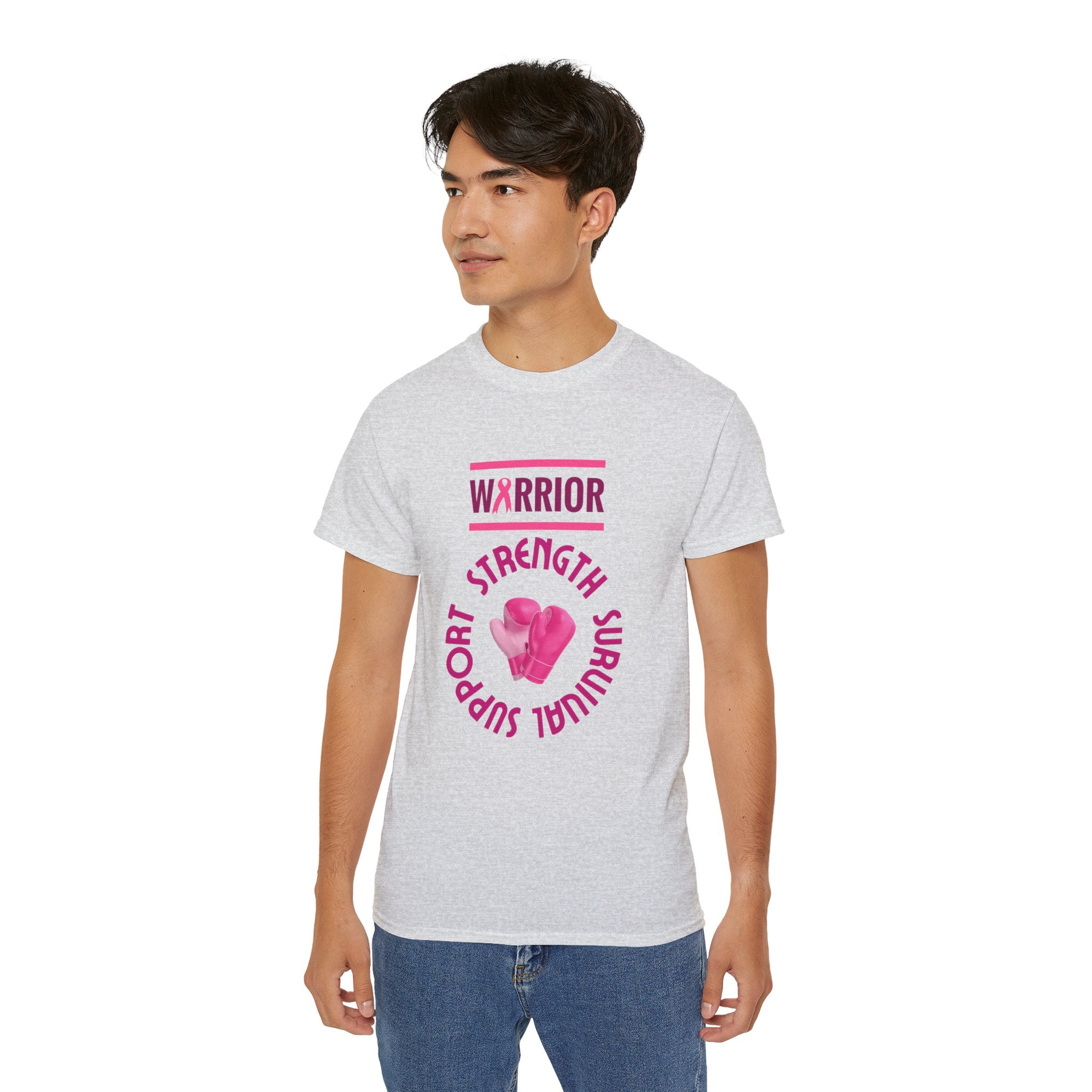 Breast Cancer Warrior T-Shirt — Support Strength Survival Tee