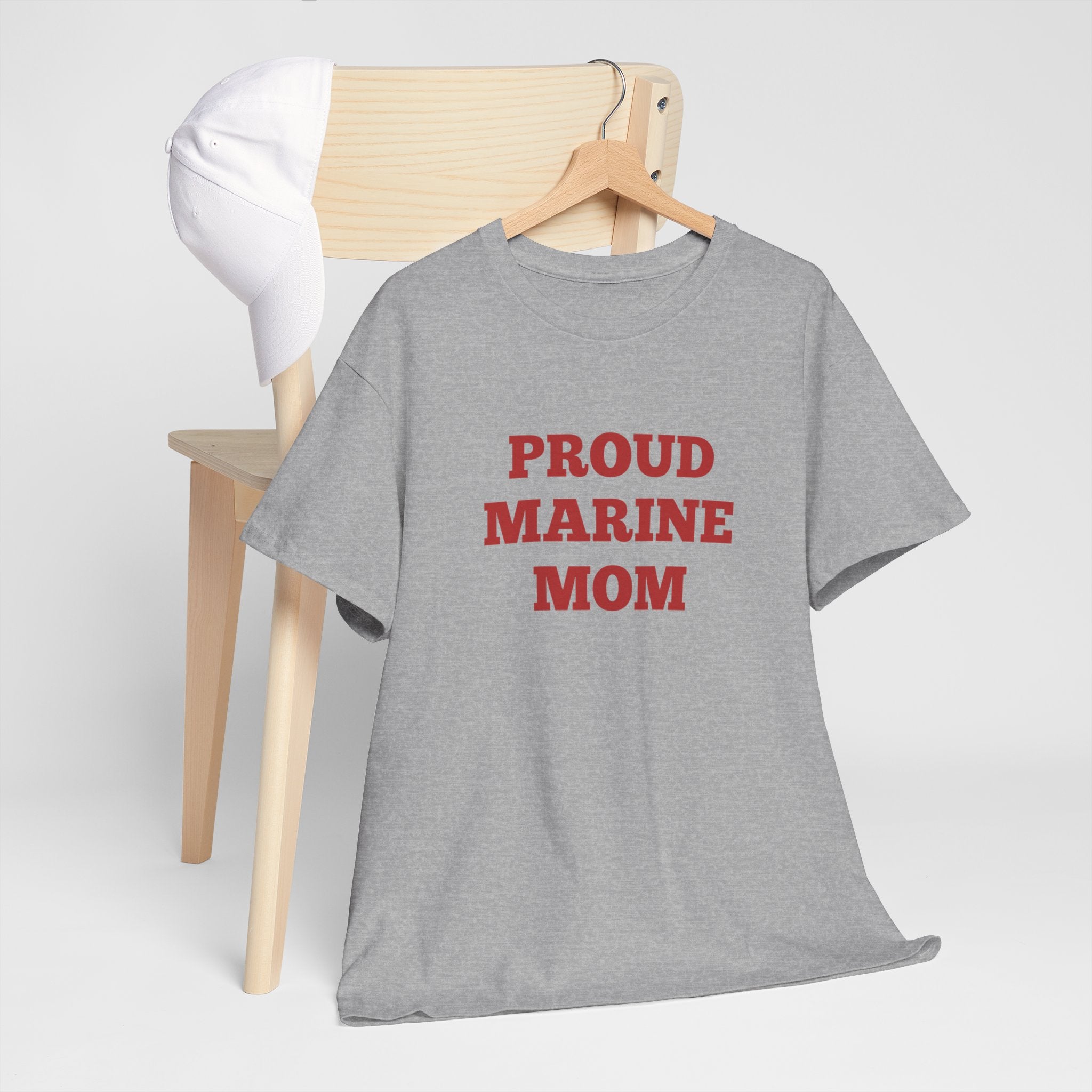 Proud Coast Guard Mom T-Shirt — Military Mom Gift, Blue Text Tee