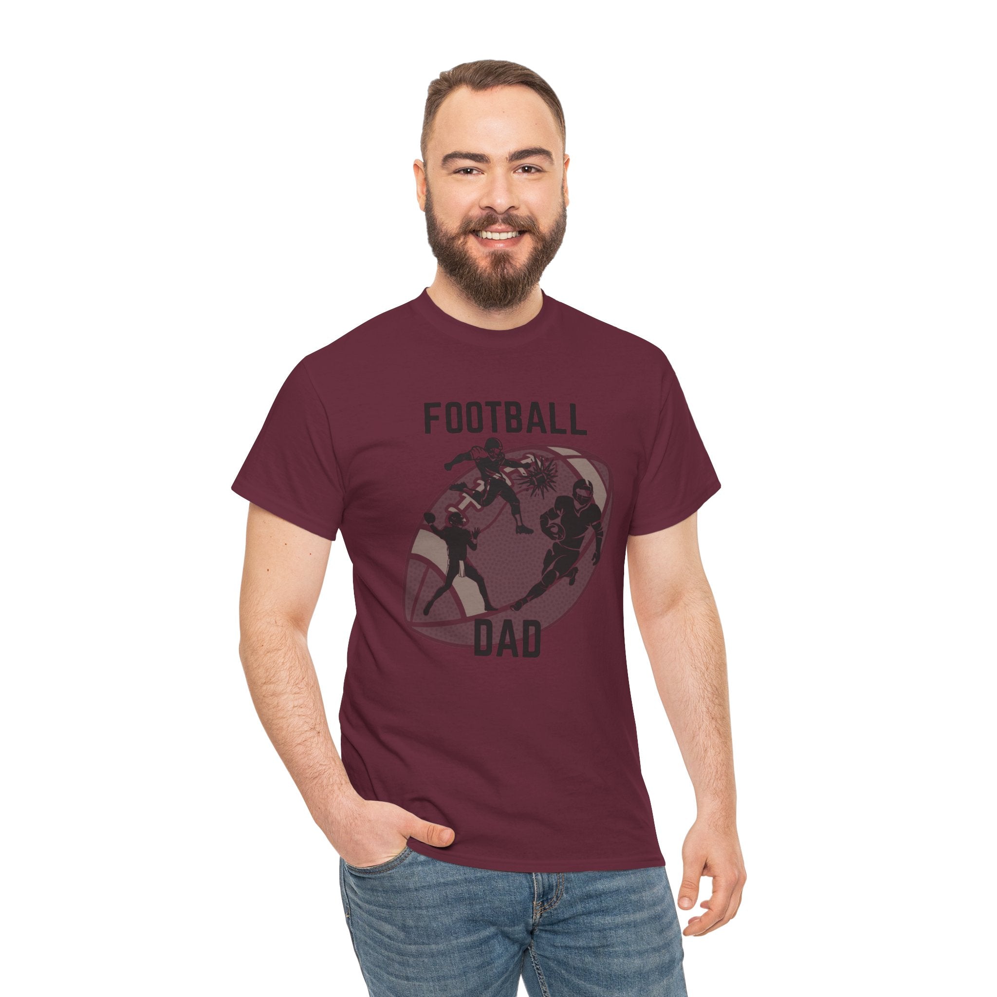 Football Dad T-Shirt – Proud Sideline Tee for Dad