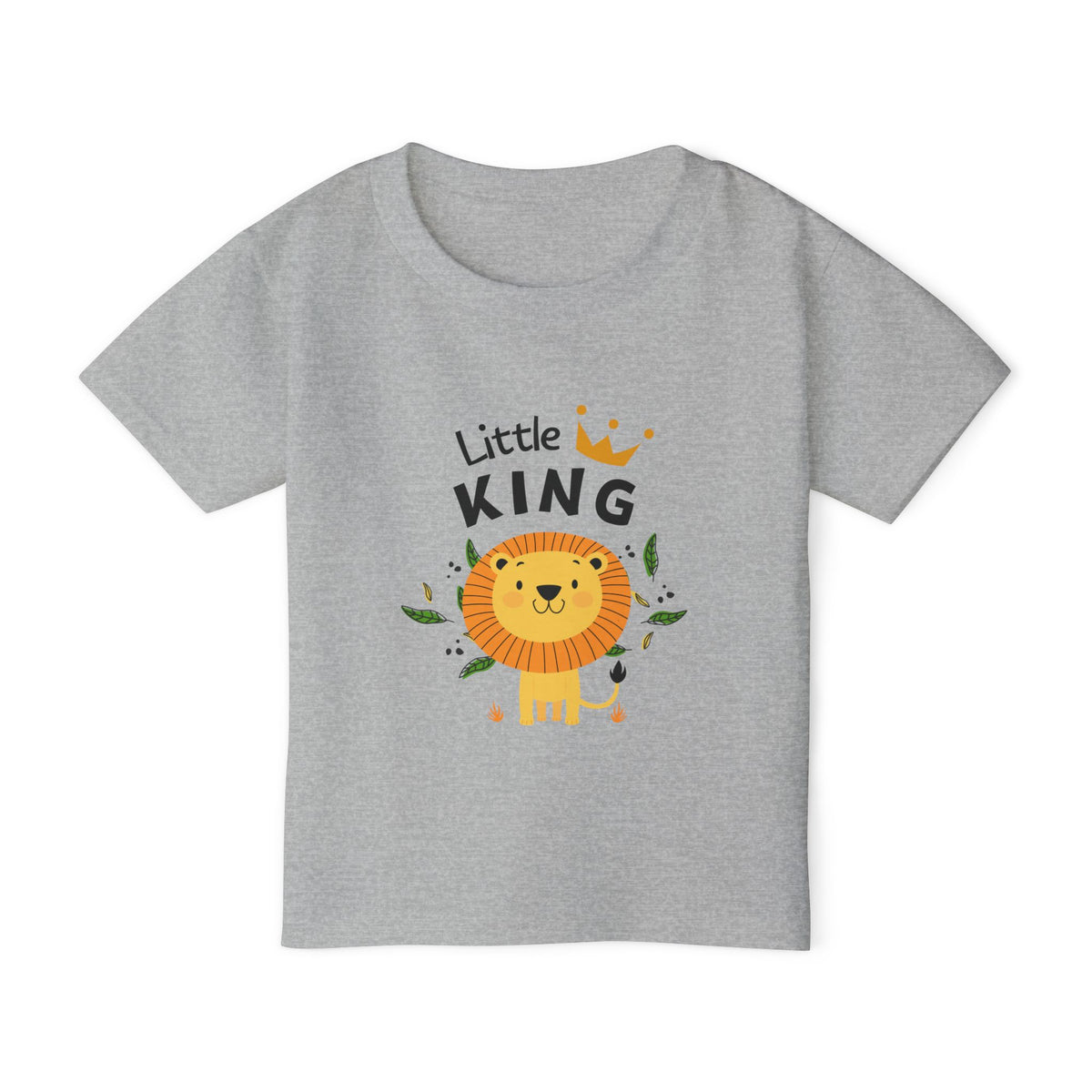 Little King Toddler T-Shirt — Cute Lion Crown Tee for Baby Boy & Girl