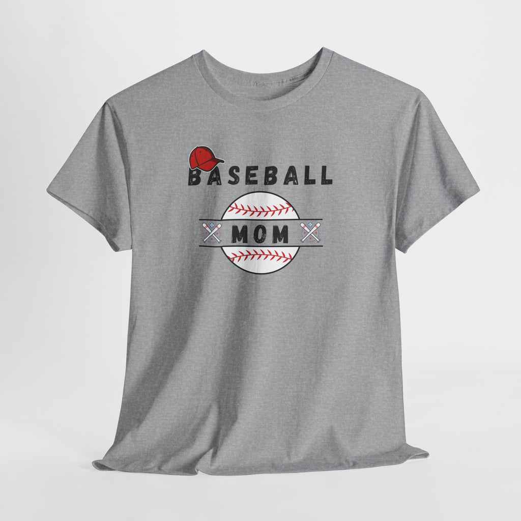 Baseball Mom T-Shirt – Women's Baseball Mom Tee with Stitch Graphic