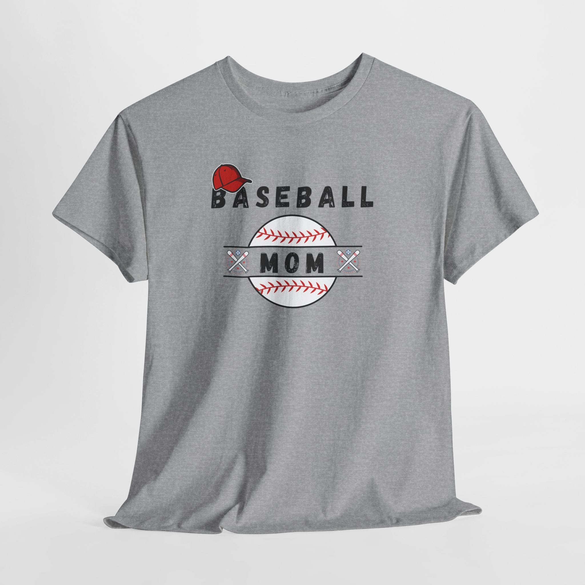 Baseball Mom T-Shirt – Women's Baseball Mom Tee with Stitch Graphic
