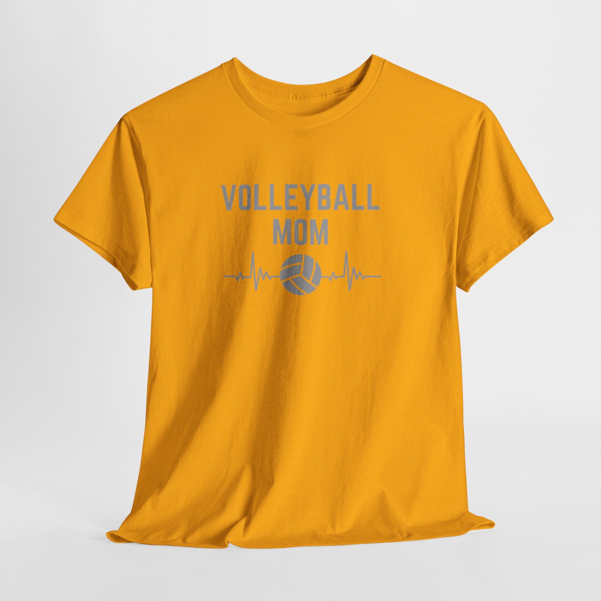 Volleyball Mom T-Shirt — Heartbeat Volleyball Tee for Proud Moms