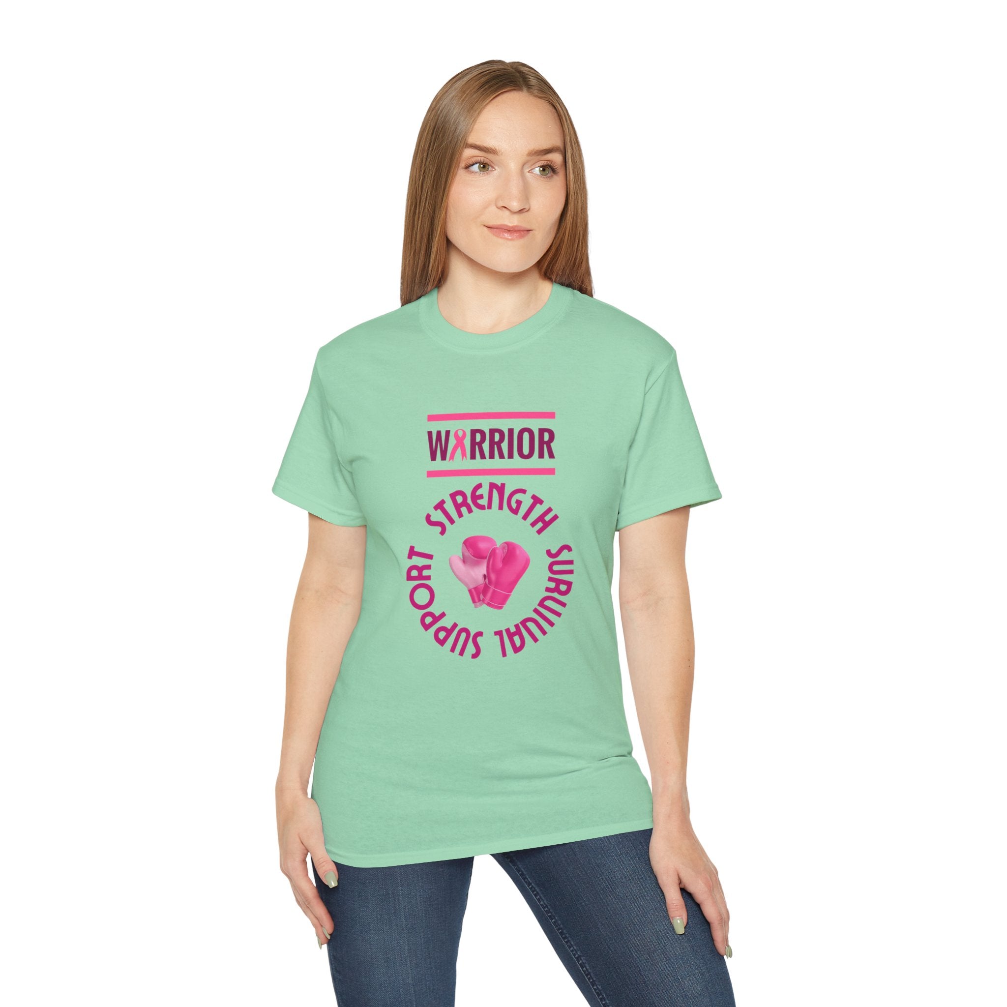 Breast Cancer Warrior T-Shirt — Support Strength Survival Tee