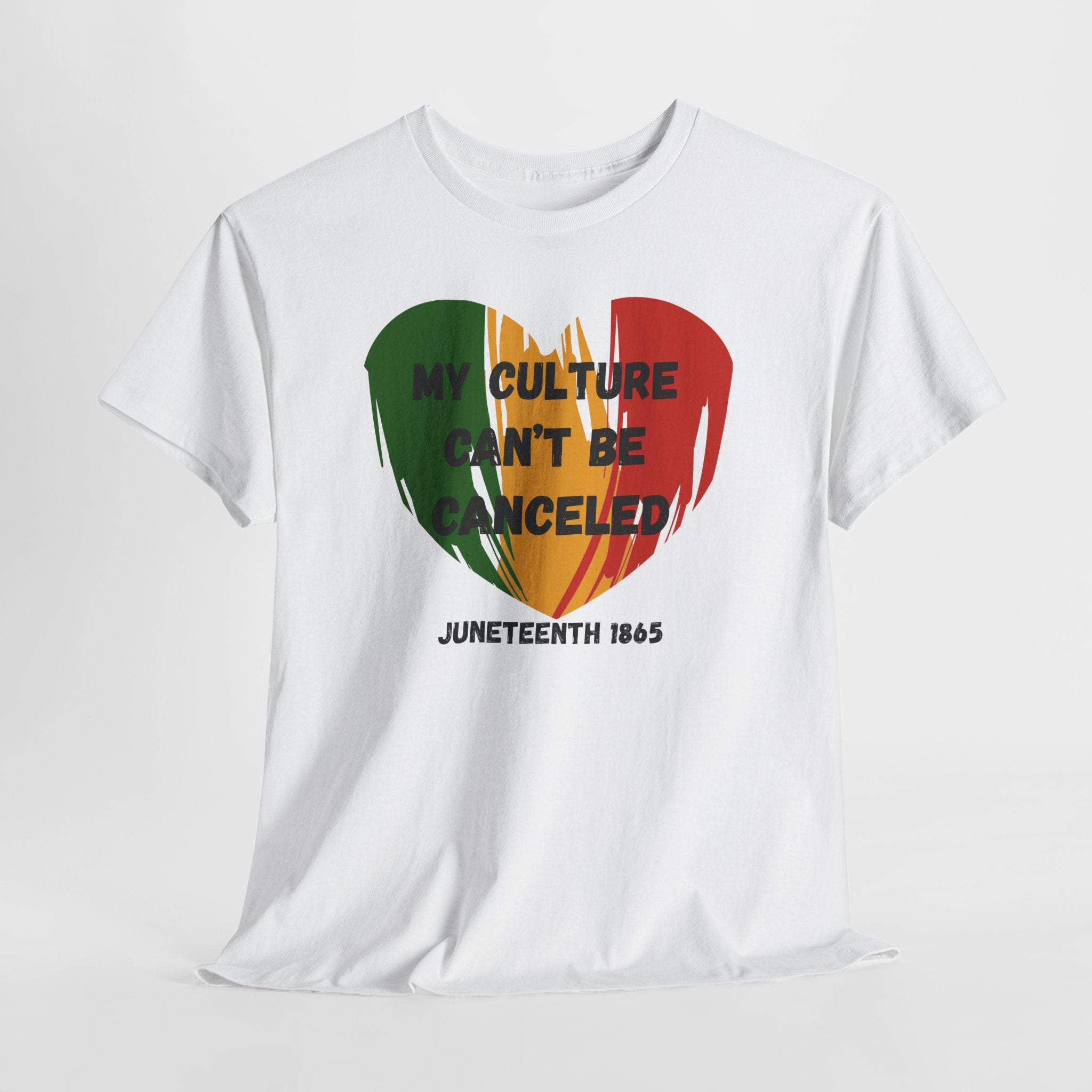 T-Shirt — "My Culture Can't Be Canceled" Juneteenth Heart Tee