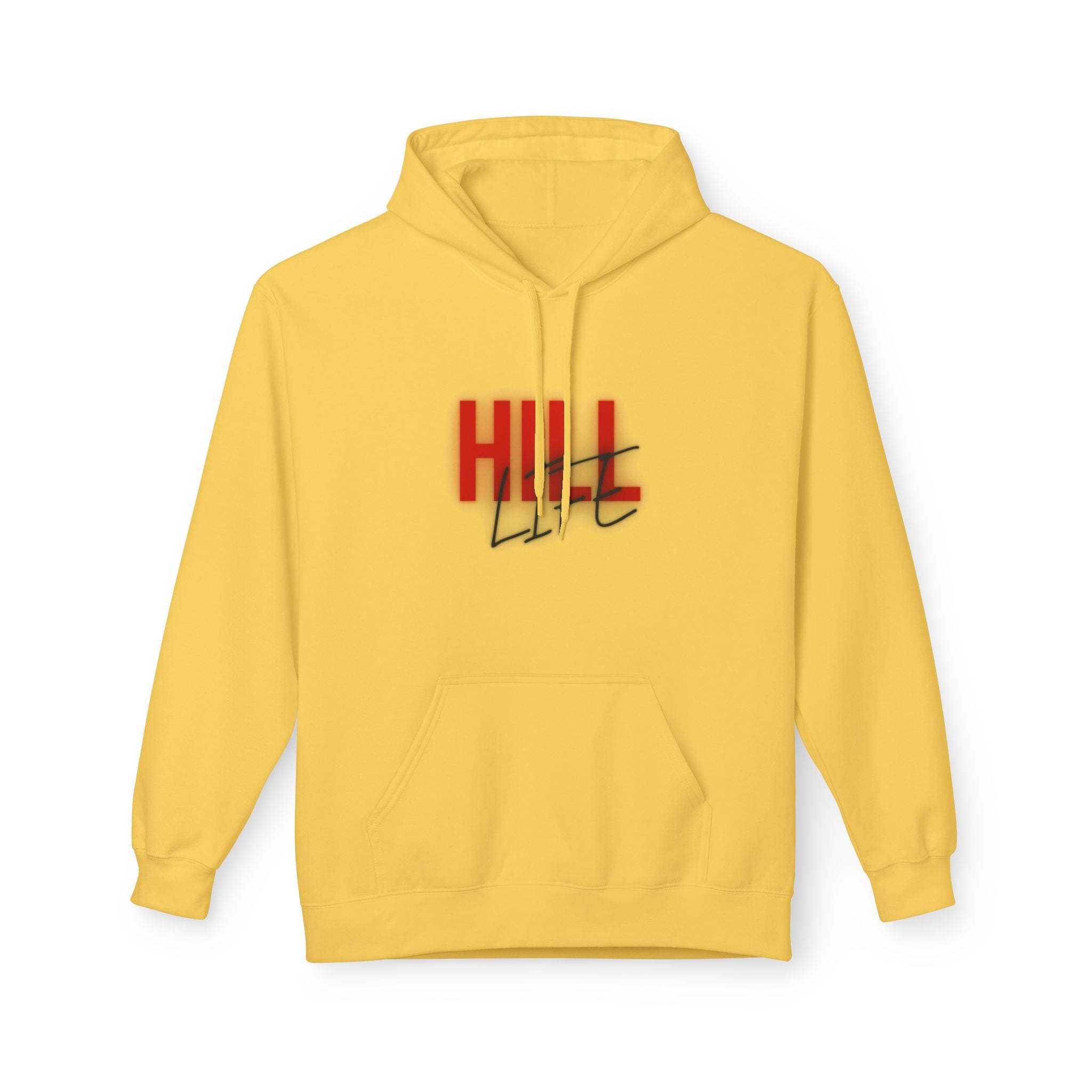 Hill Life Hoodie — # Red Script Pullover