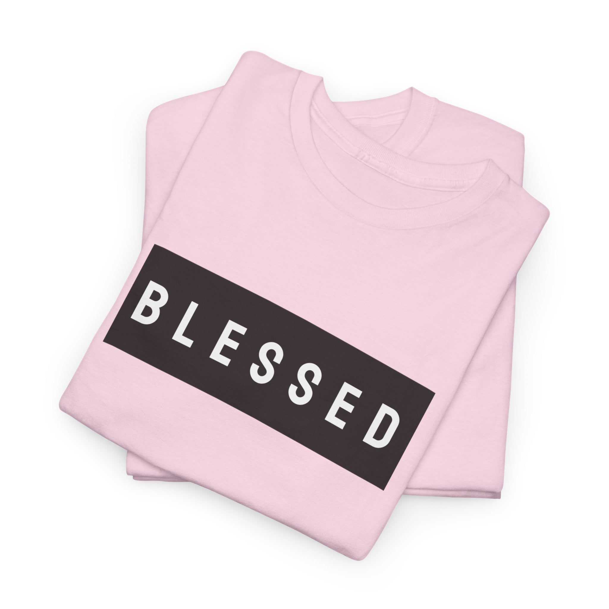 Blessed Box Logo T‑Shirt — Minimal Faith Graphic Tee