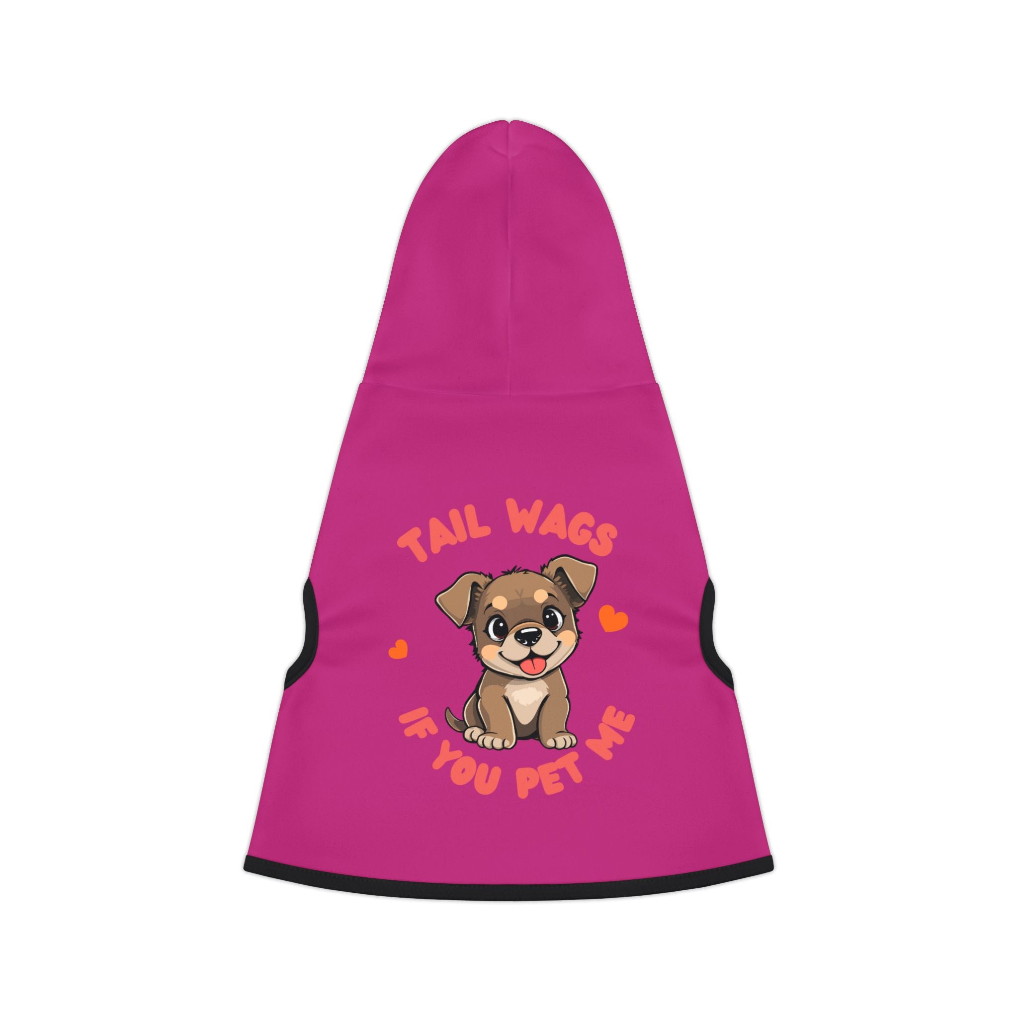 Pet Hoodie - 'Tail Wags If You Pet Me' Cute Puppy Dog Hoodie for Small Dogs