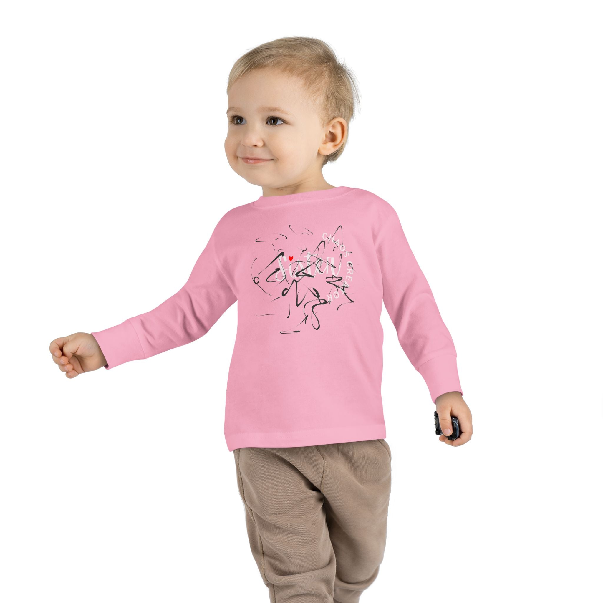 Toddler Long Sleeve Tee — 'Sister Chaos Creator' Toddler Shirt