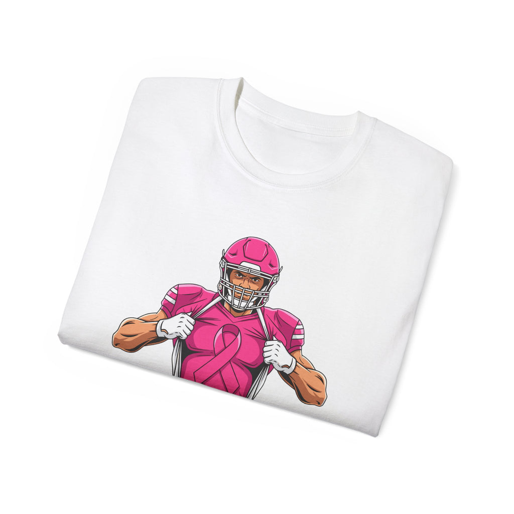 Breast Cancer Awareness Football Player T-Shirt