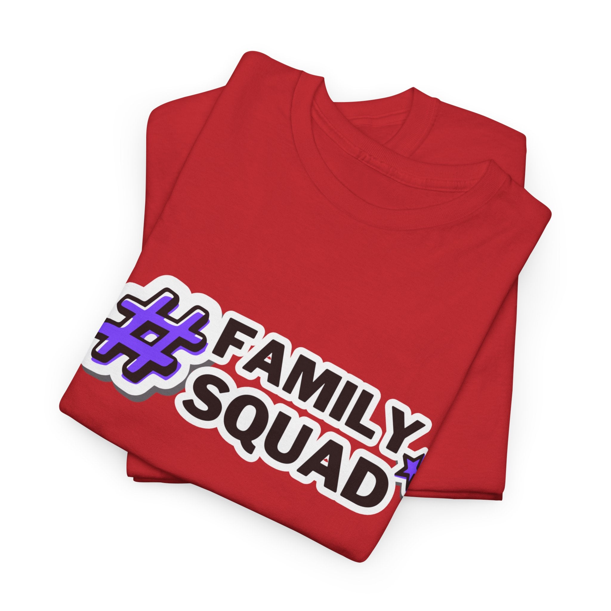 Family Squad T-Shirt — #FamilySquad Graphic Tee for Matching Family Outfits