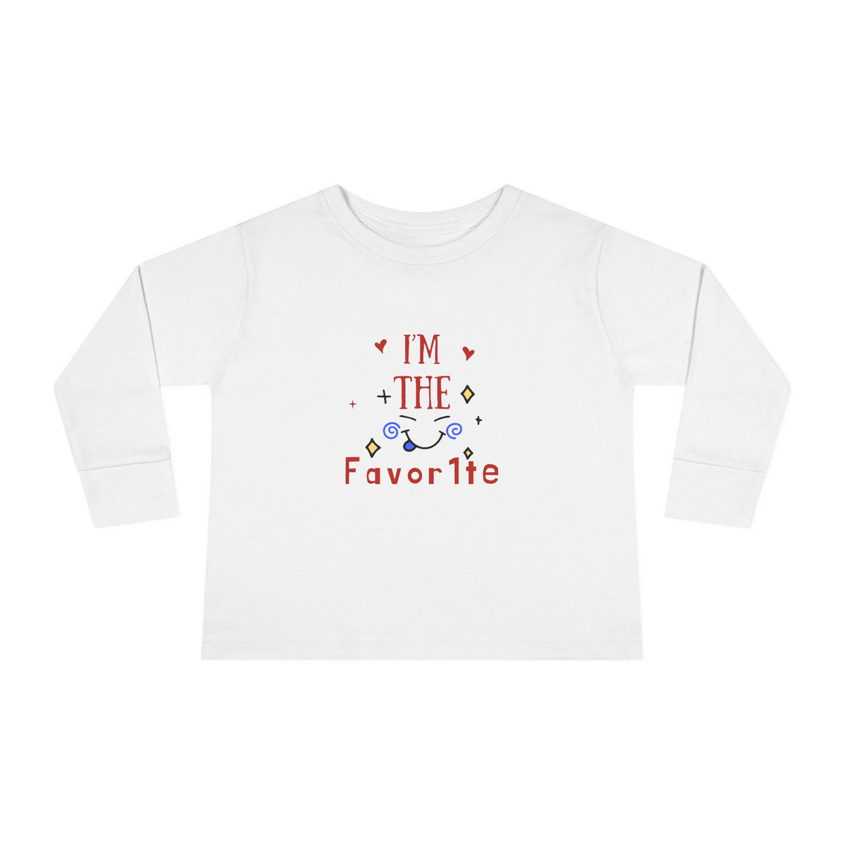 Toddler Long Sleeve Tee — "I'm the Favorite" Patriotic Baby Shirt