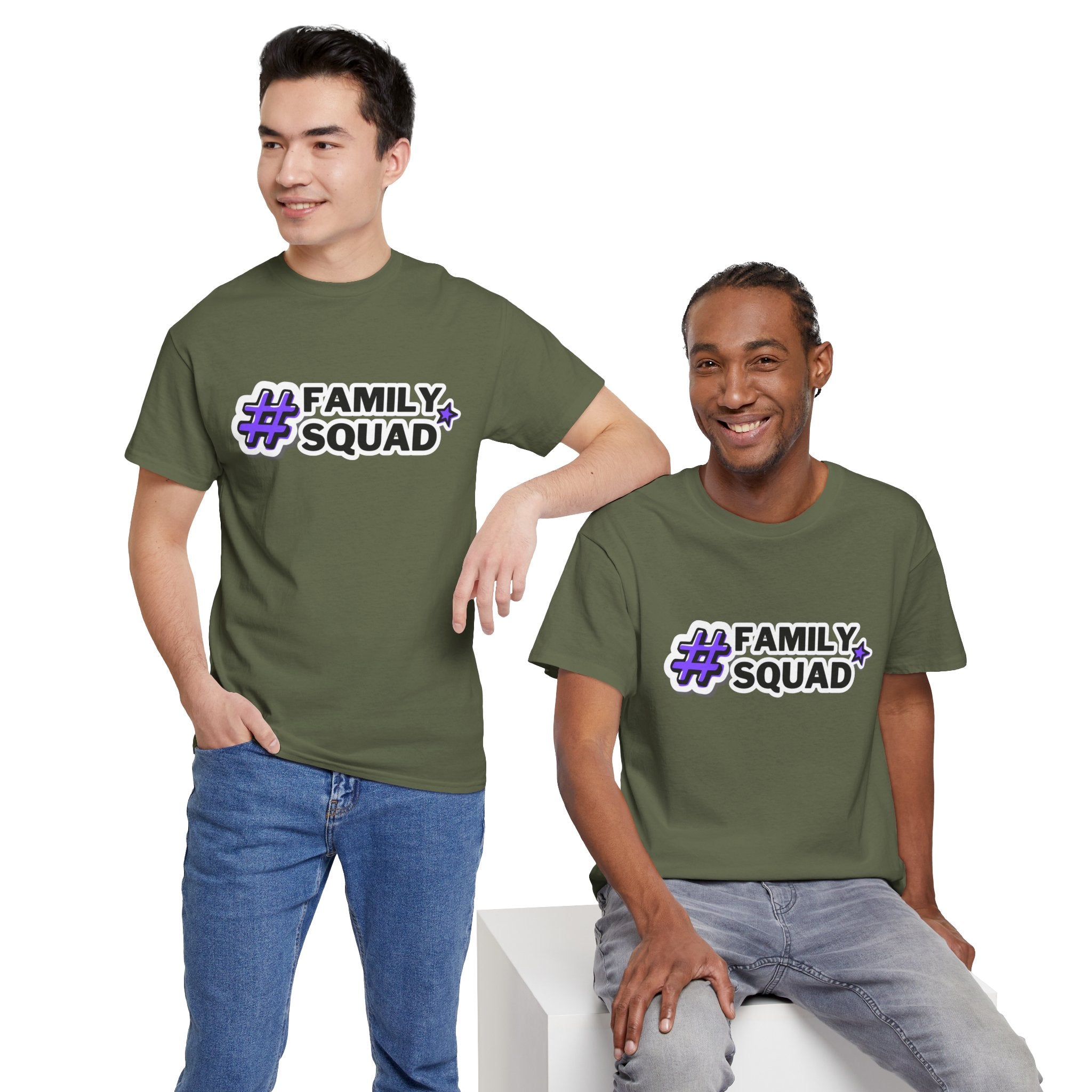 Family Squad T-Shirt — #FamilySquad Graphic Tee for Matching Family Outfits