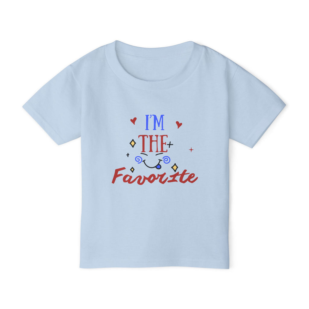 Toddler T‑Shirt — "I'm the Favorite" Playful Kids Tee (Cute Hearts & Script)