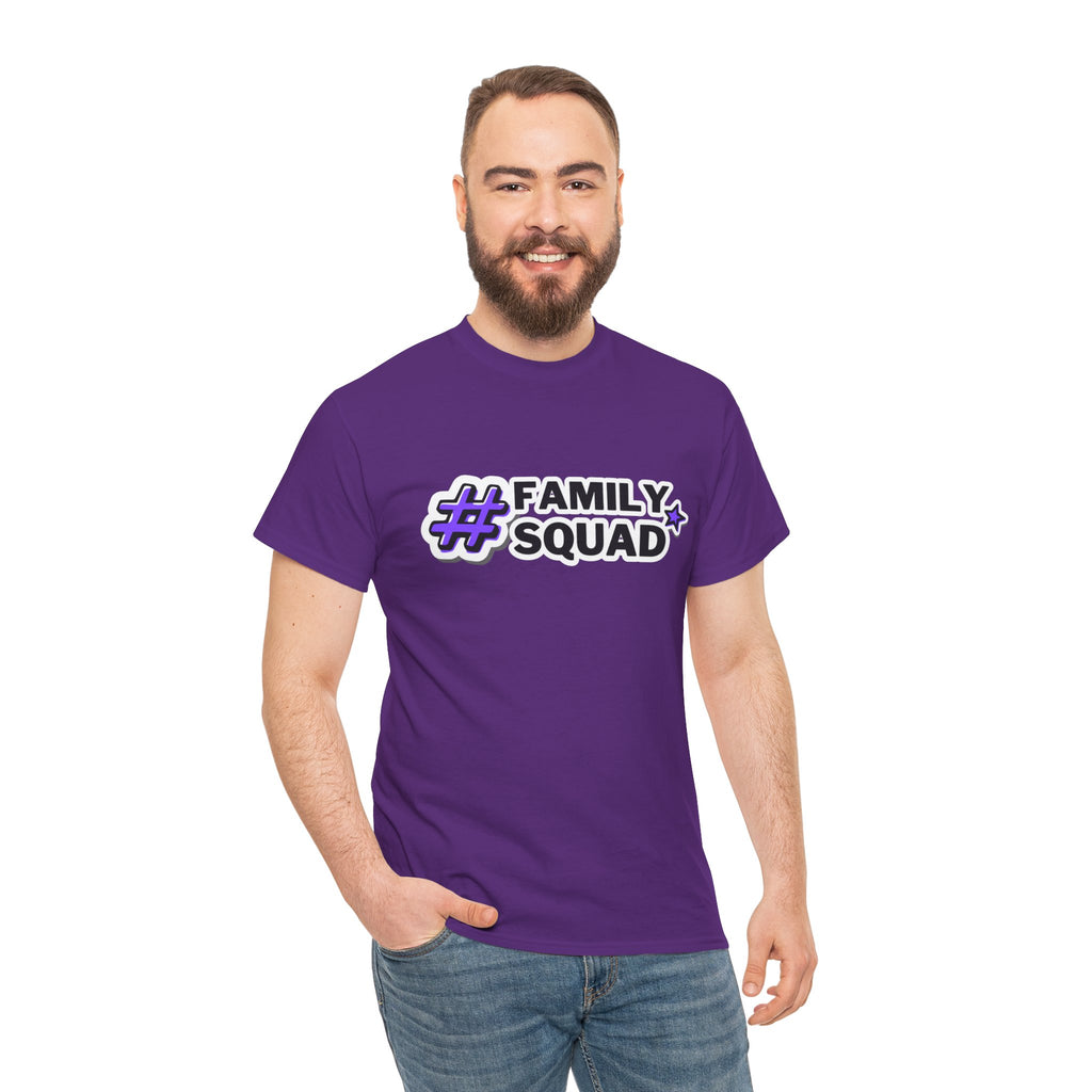Family Squad T-Shirt — #FamilySquad Graphic Tee for Matching Family Outfits