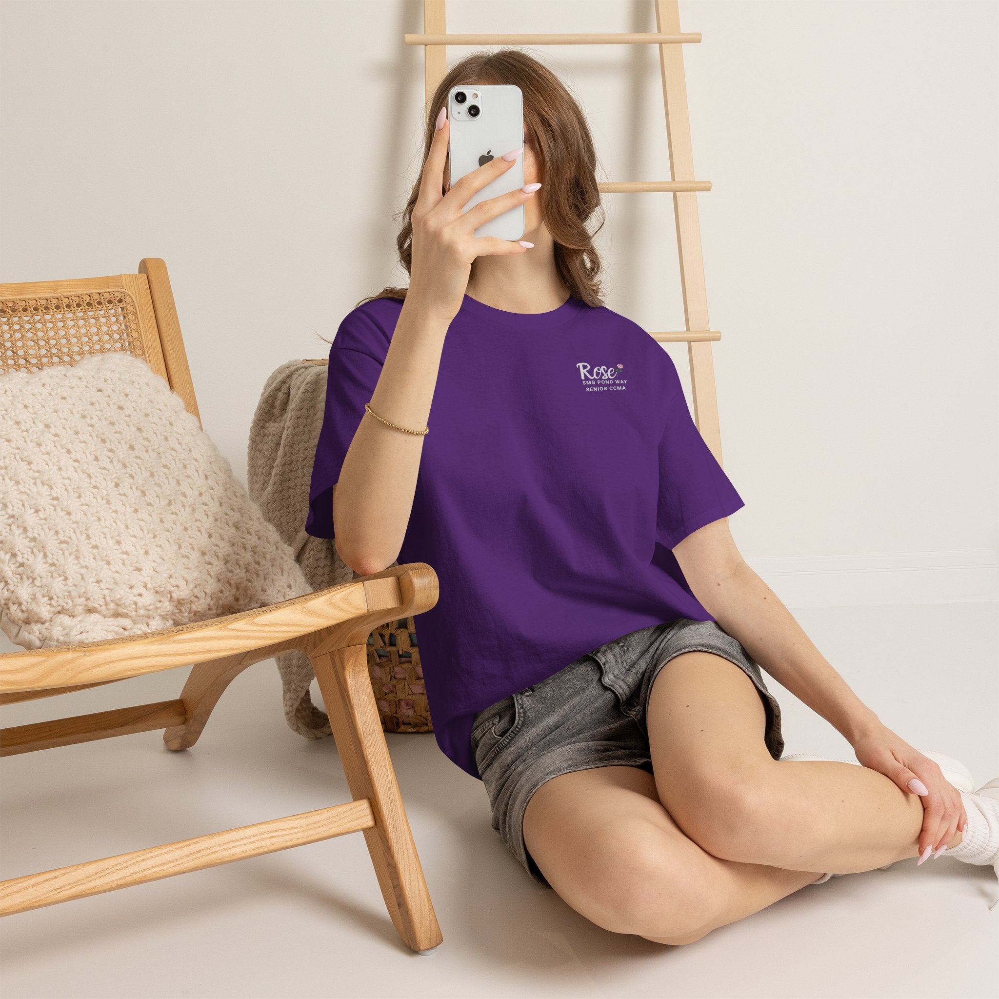 Rose Logo Tee — Minimal Work T‑Shirt with a Rose
