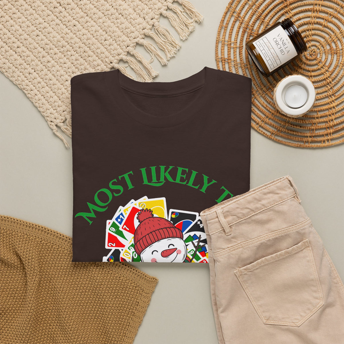 Most Likely to Argue Over Uno Christmas T-Shirt