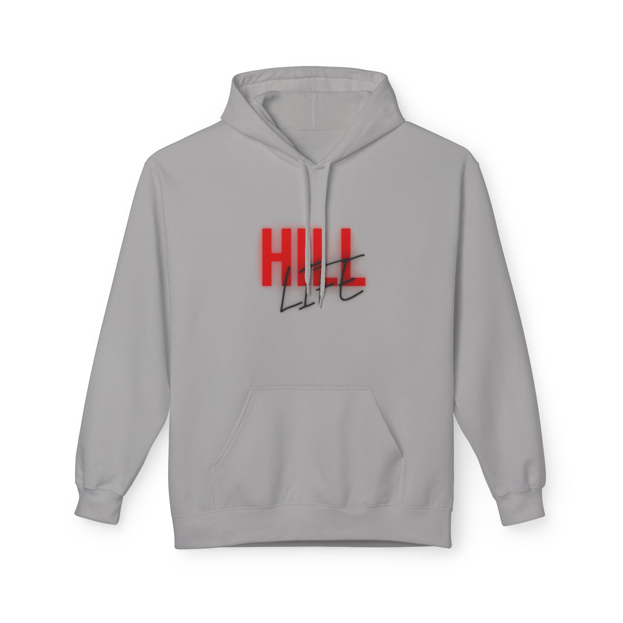 Hill Life Hoodie — # Red Script Pullover