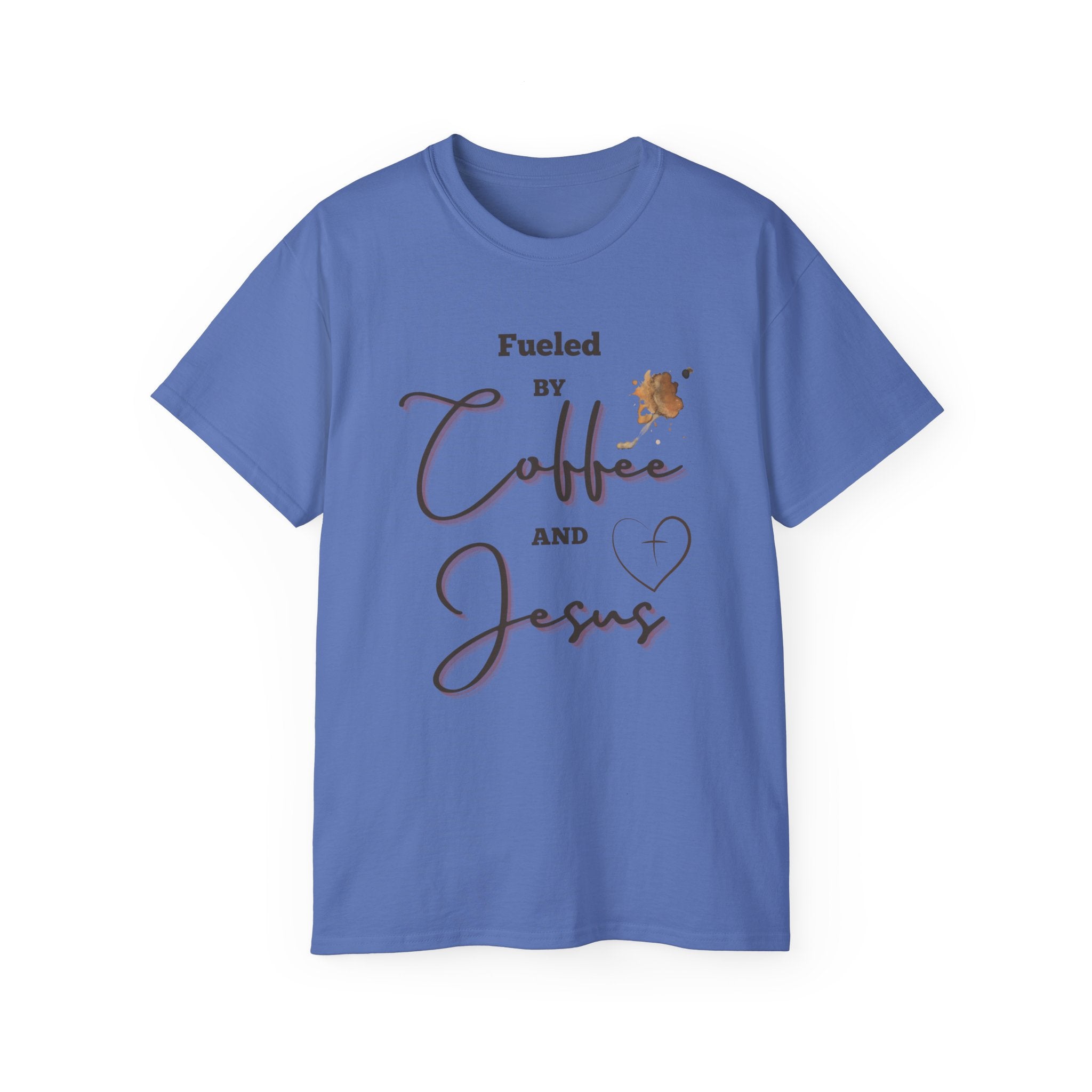 Coffee and Jesus T‑Shirt — "Fueled by Coffee and Jesus" Faith Graphic Tee