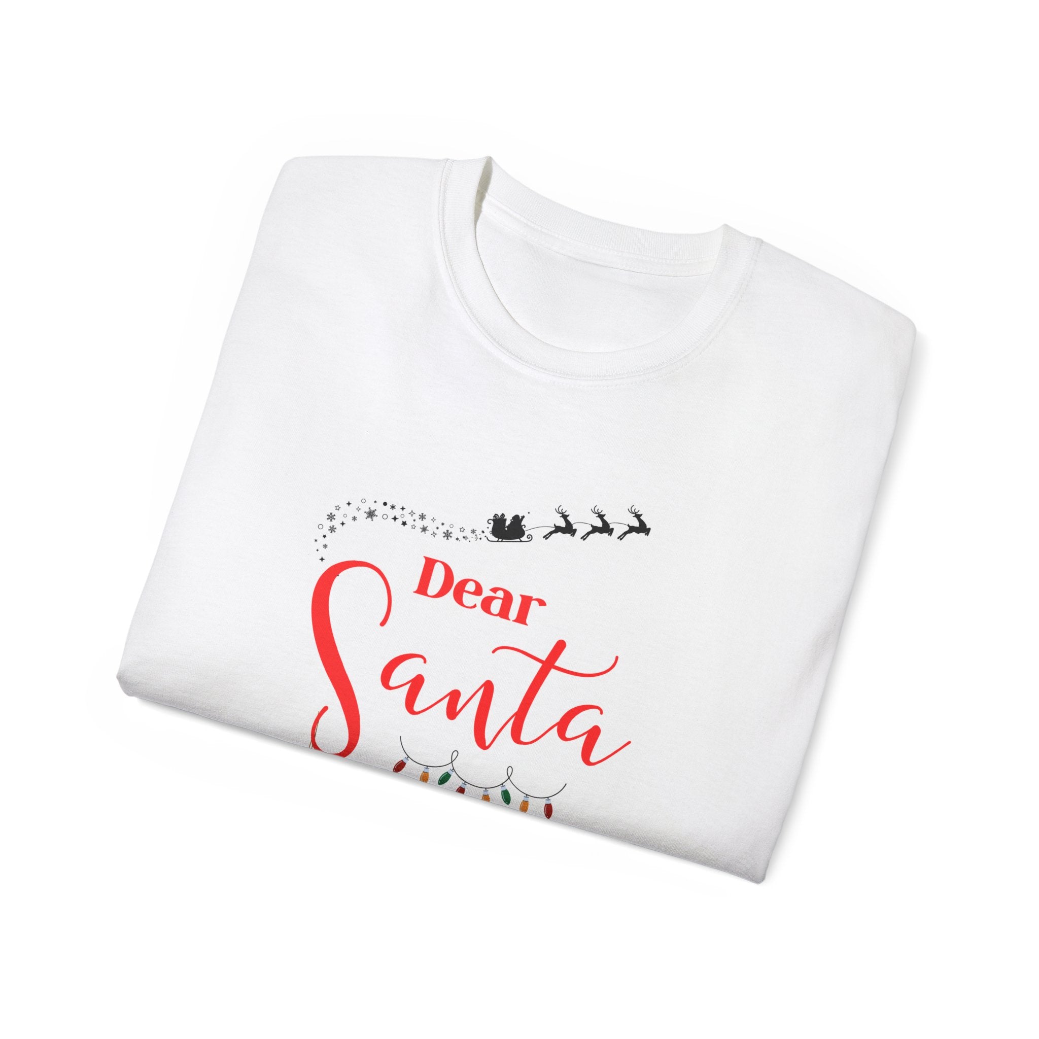 Dear Santa, Ask Alexa Ultra Cotton Tee - Funny Christmas Top, Holiday Gift, Unisex Tee, Gift for Him/Her, Family Pajama Shirt, Christmas Party Wear