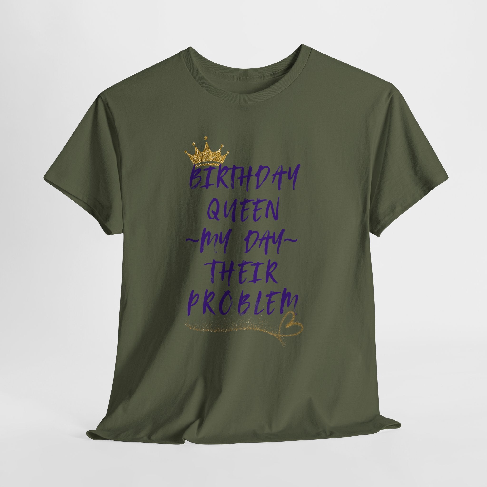 Birthday Queen Don't Care Tee — Women's Birthday Party T‑Shirt