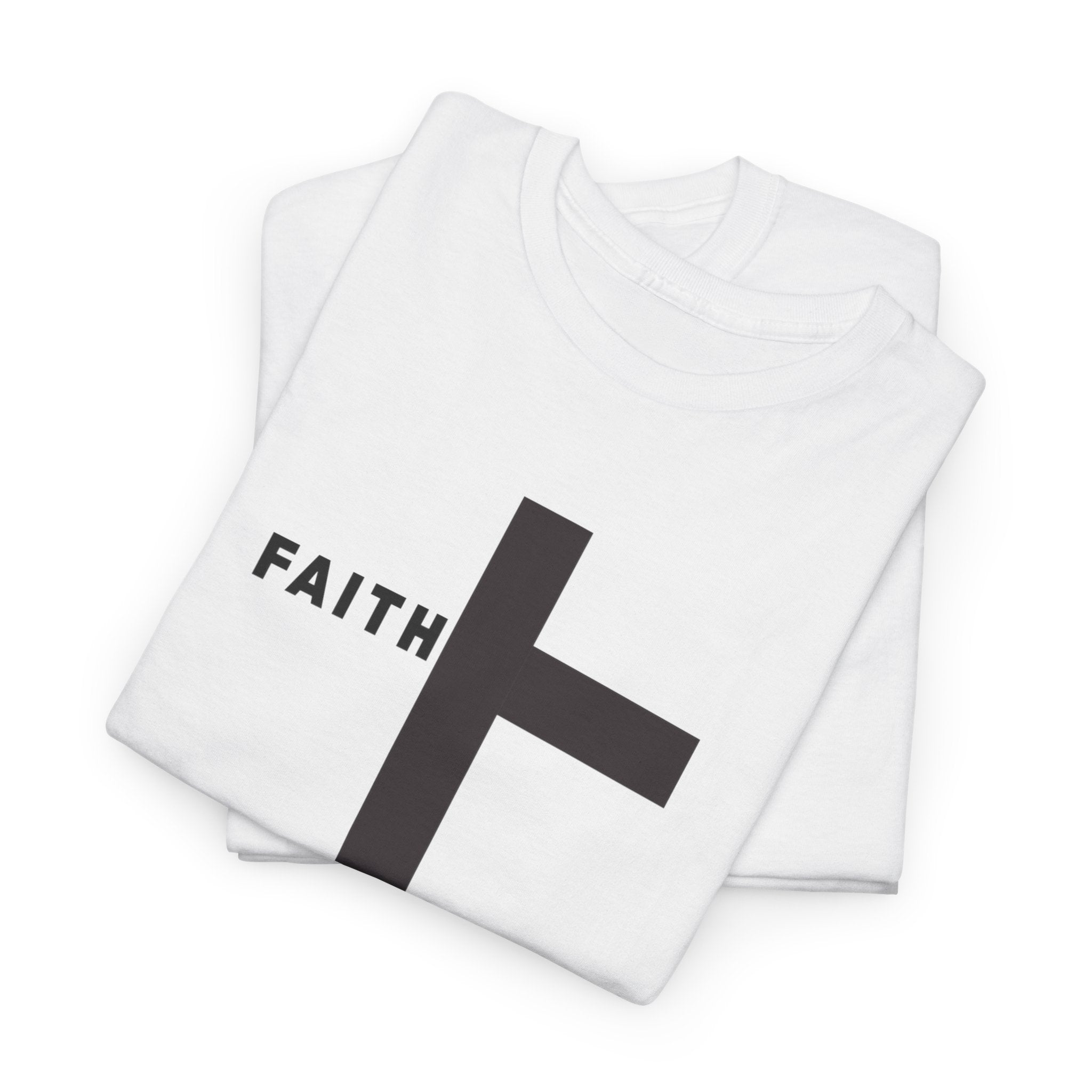 Faith Cross T‑Shirt — Minimal Christian Tee