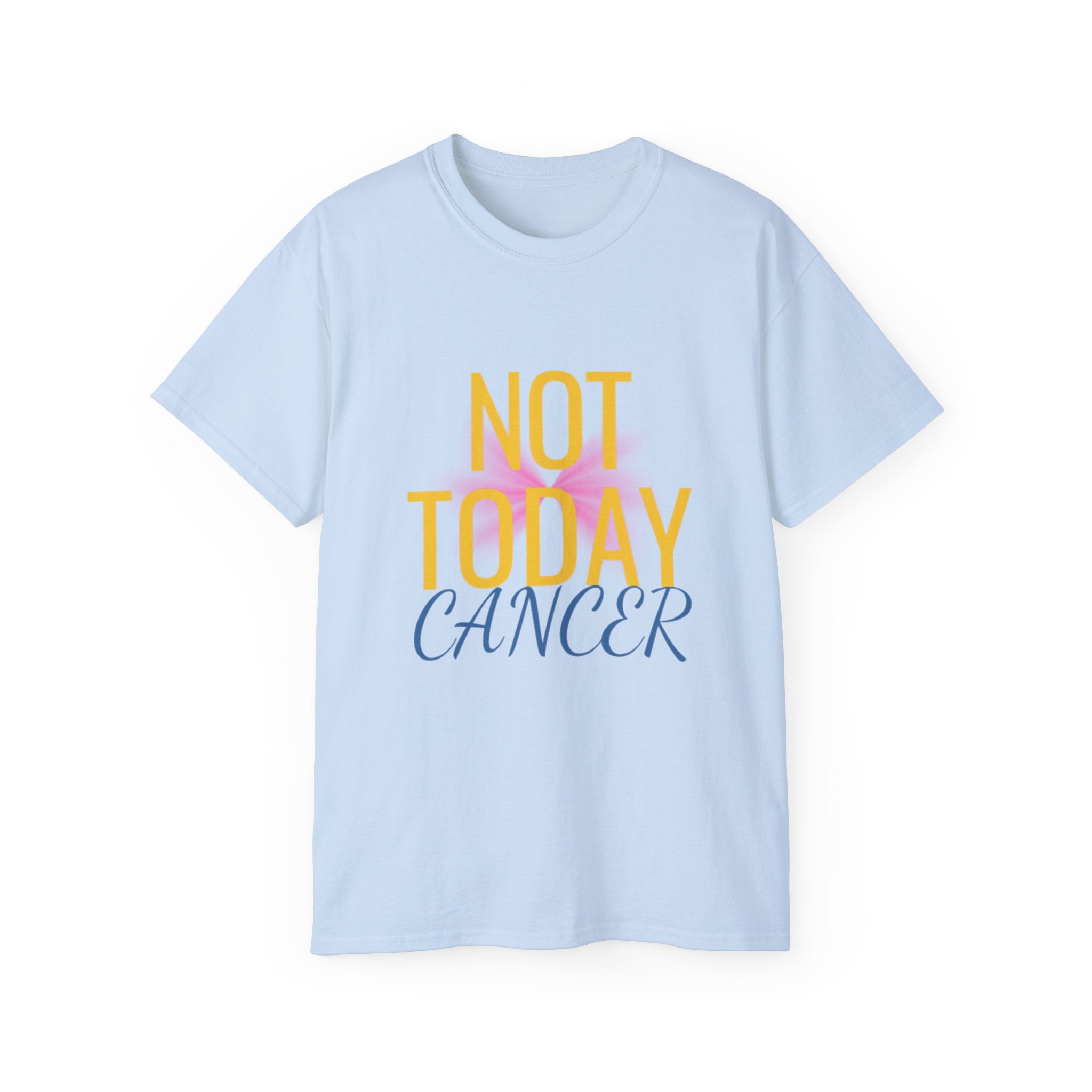 Not Today Cancer T-Shirt — Inspirational Cancer Awareness Tee with Pink Ribbon