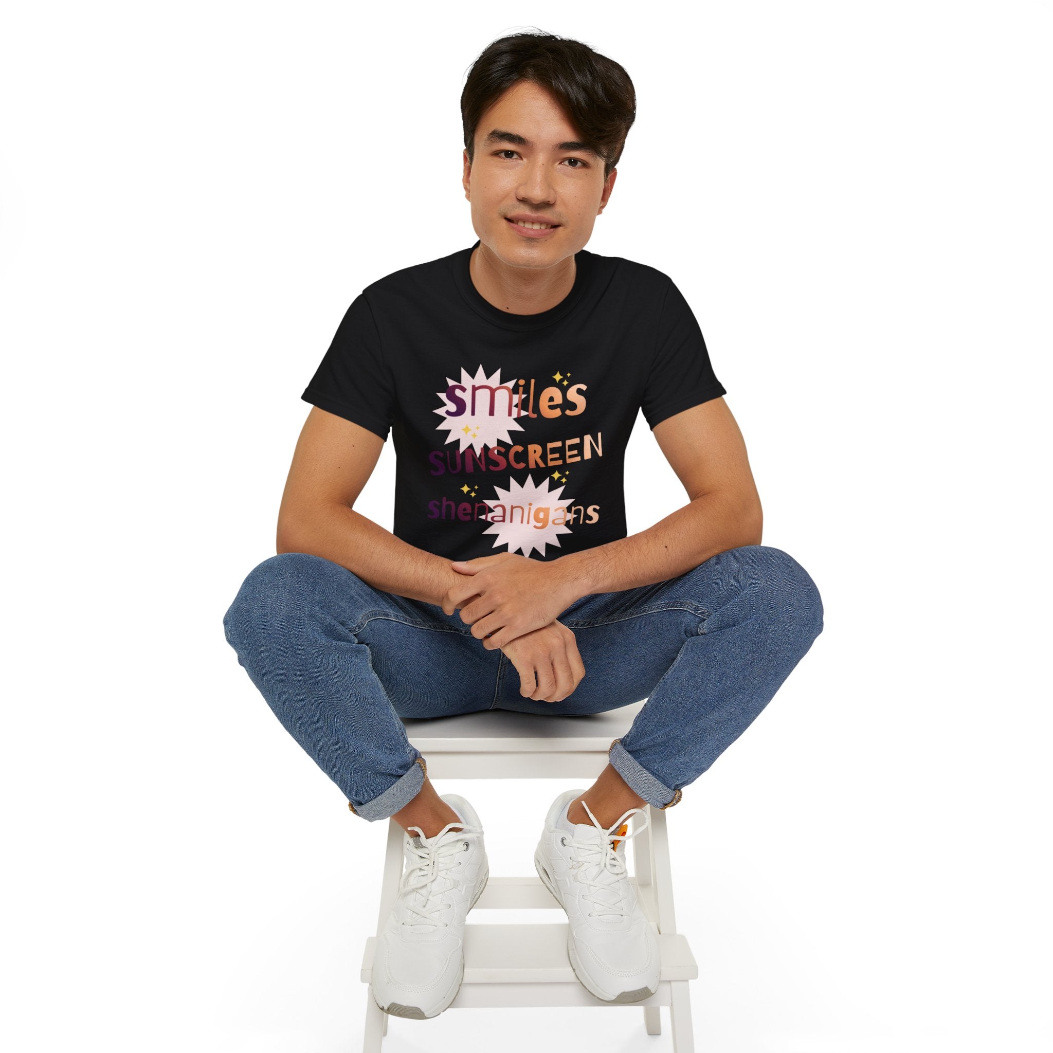 Smiles Sunscreen Shenanigans Tee — Fun Summer Beach Shirt