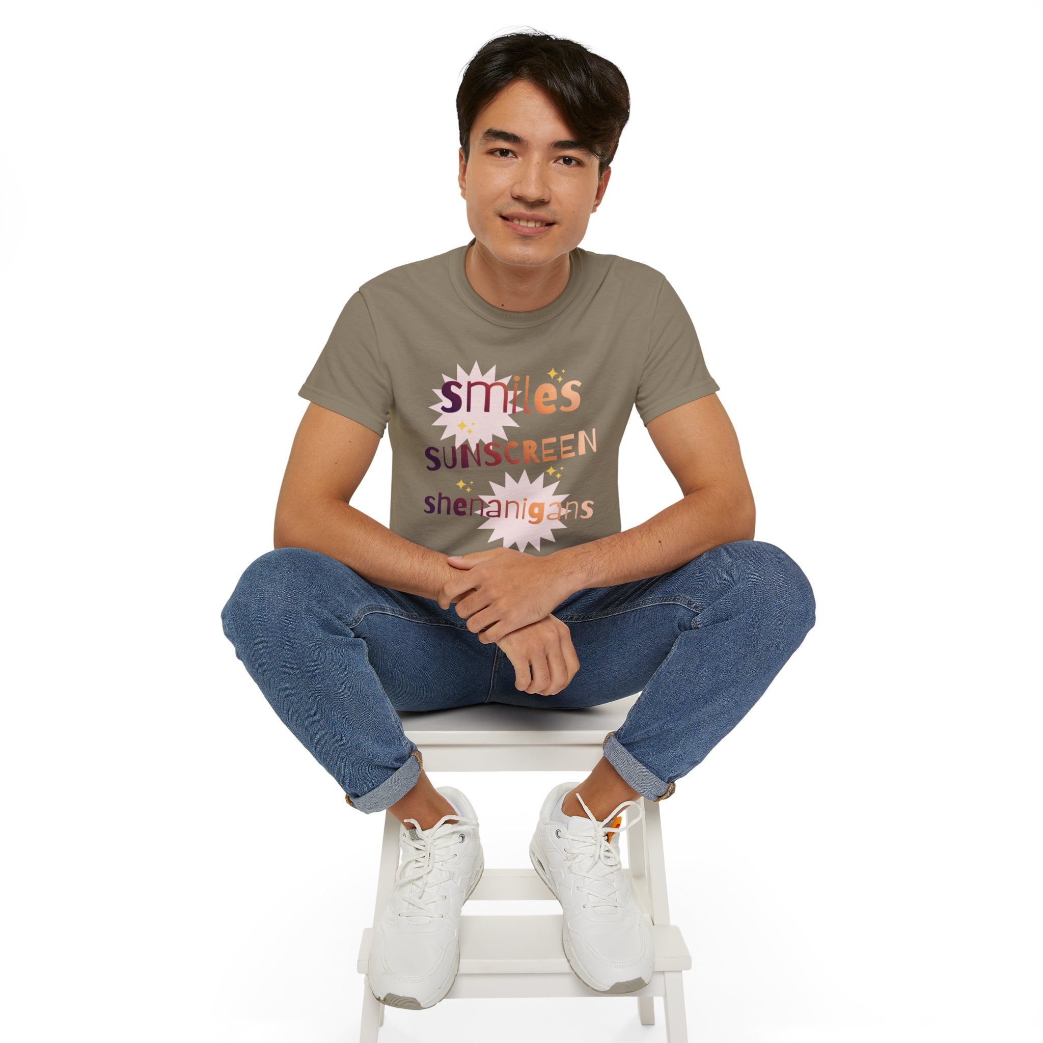 Smiles Sunscreen Shenanigans Tee — Fun Summer Beach Shirt