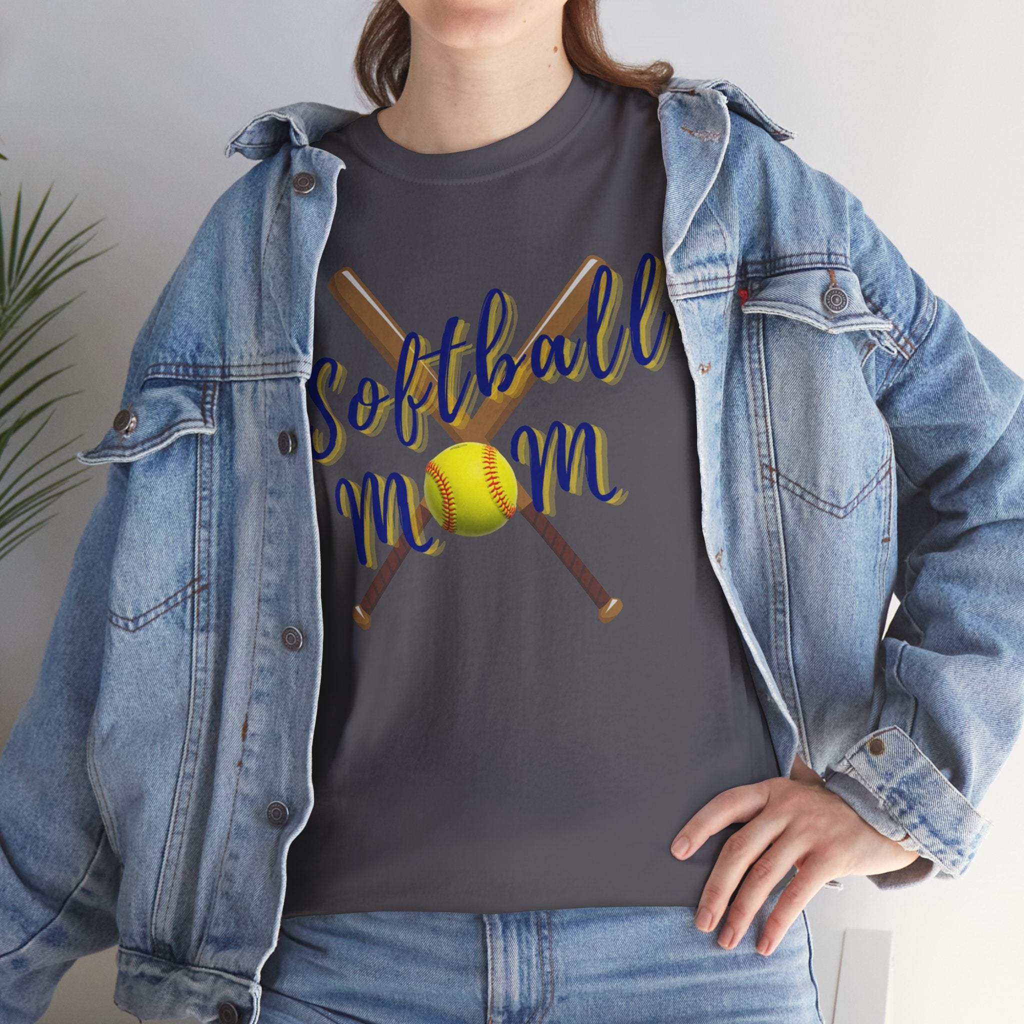 Softball Mom T-Shirt — Bat & Ball Graphic Tee