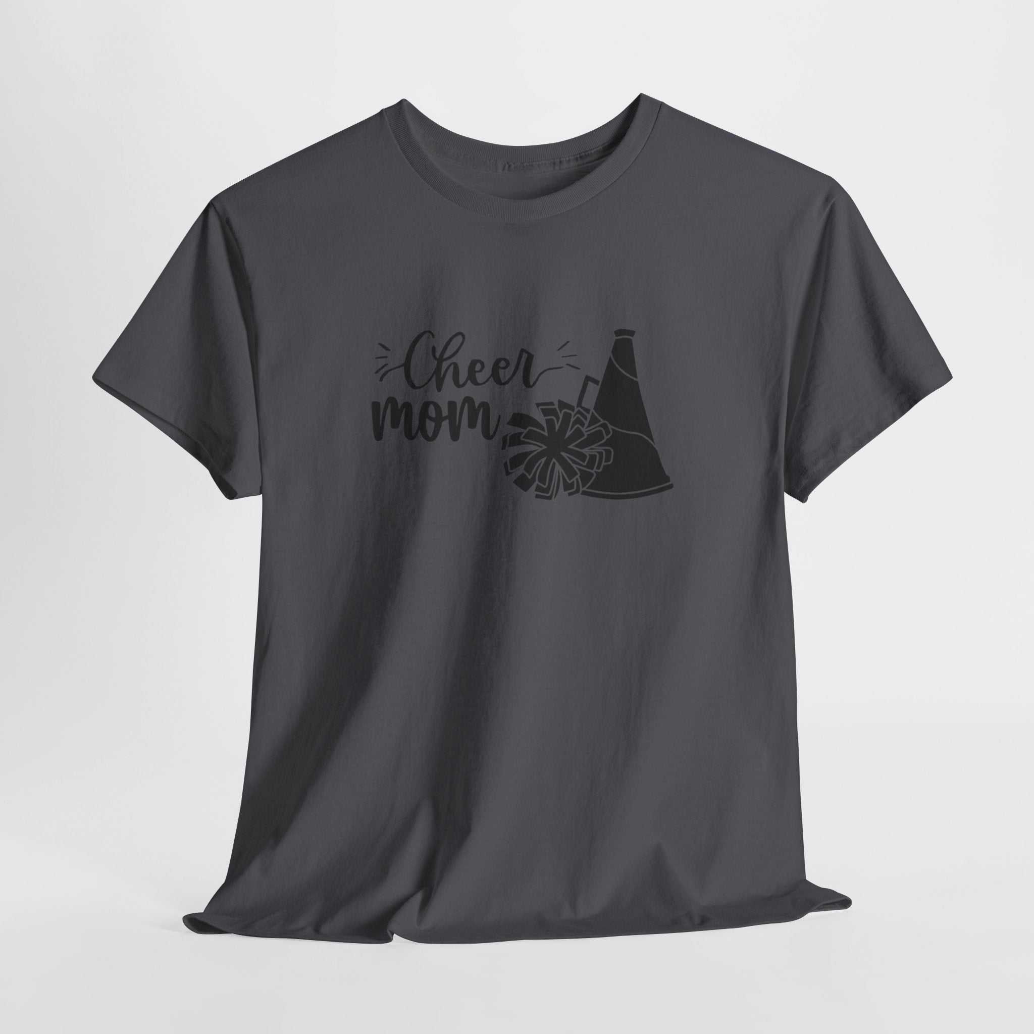 Cheer Mom T-Shirt — Pom Pom & Megaphone Mom Tee