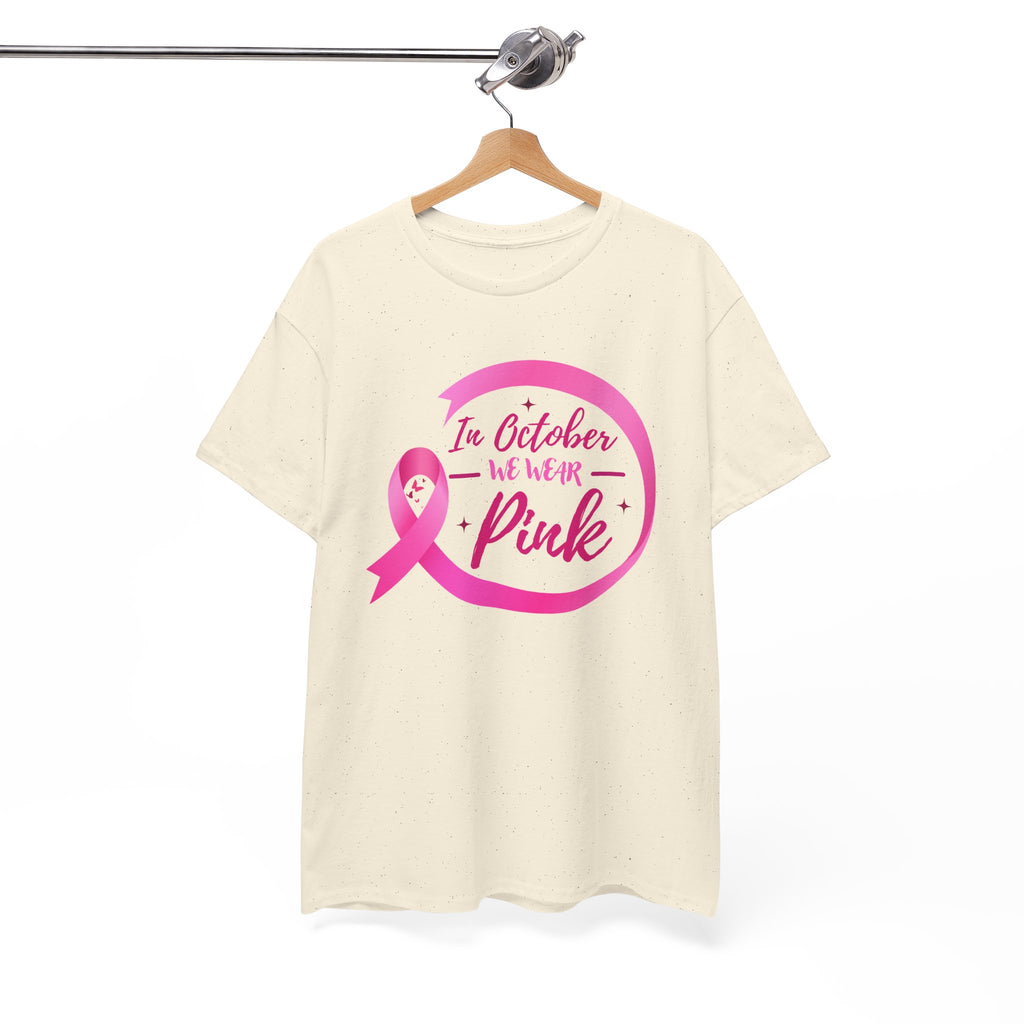 Breast Cancer Awareness Tee — "In October We Wear Pink"