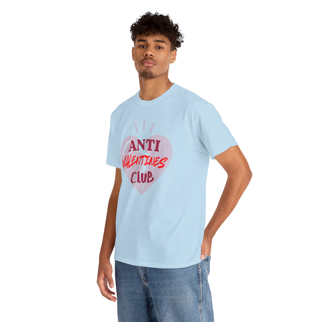 T-Shirt — Anti Valentines Day Club Heart Graphic Tee