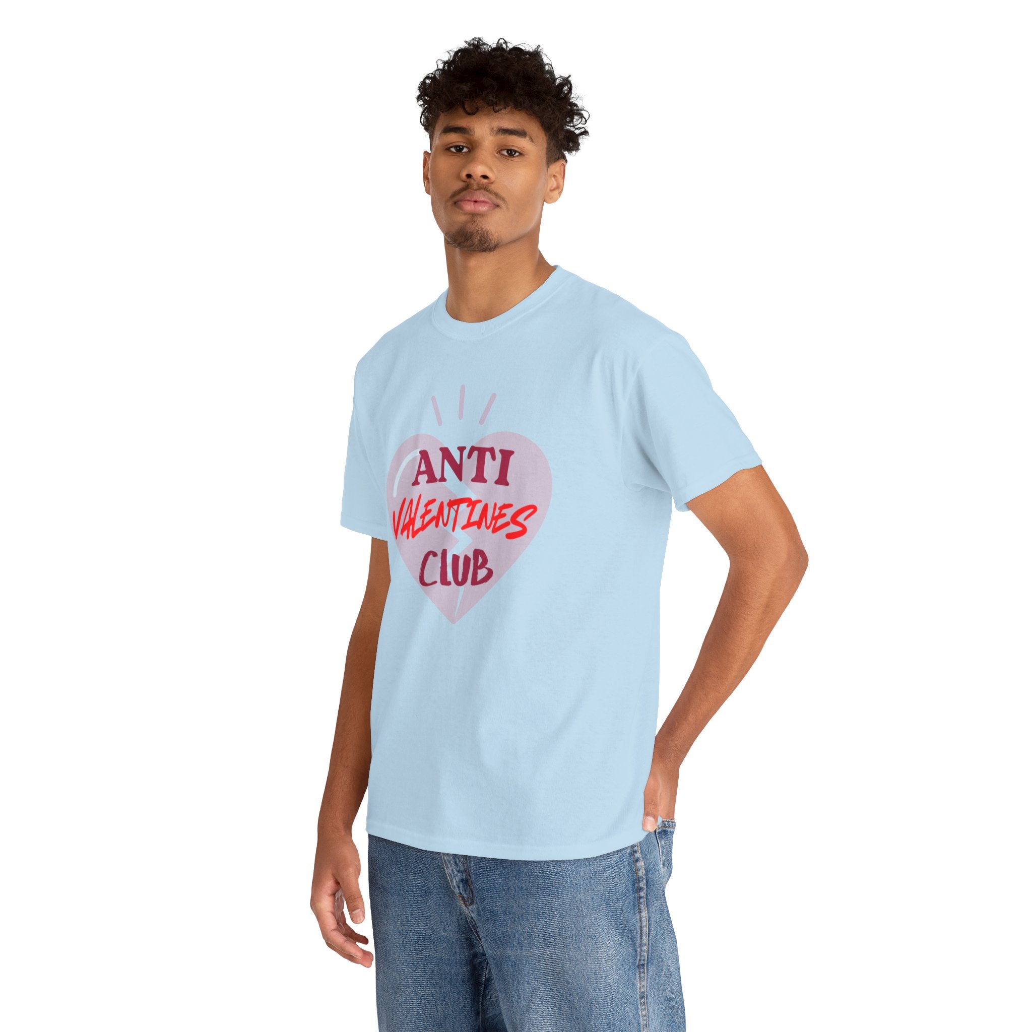 T-Shirt — Anti Valentines Day Club Heart Graphic Tee