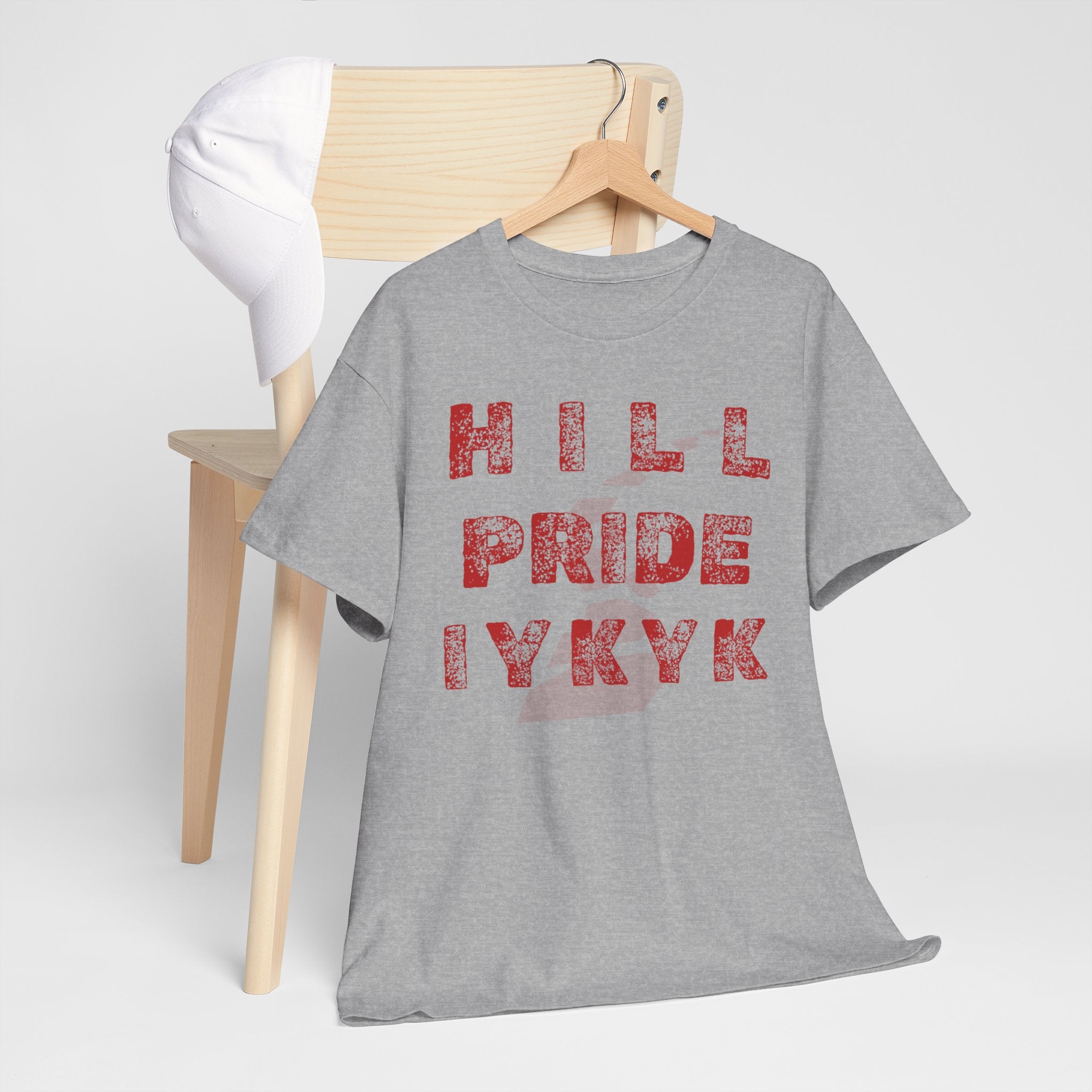 Hill Pride Cobblestone Road Graphic Tee — Red Brick Path Text Design