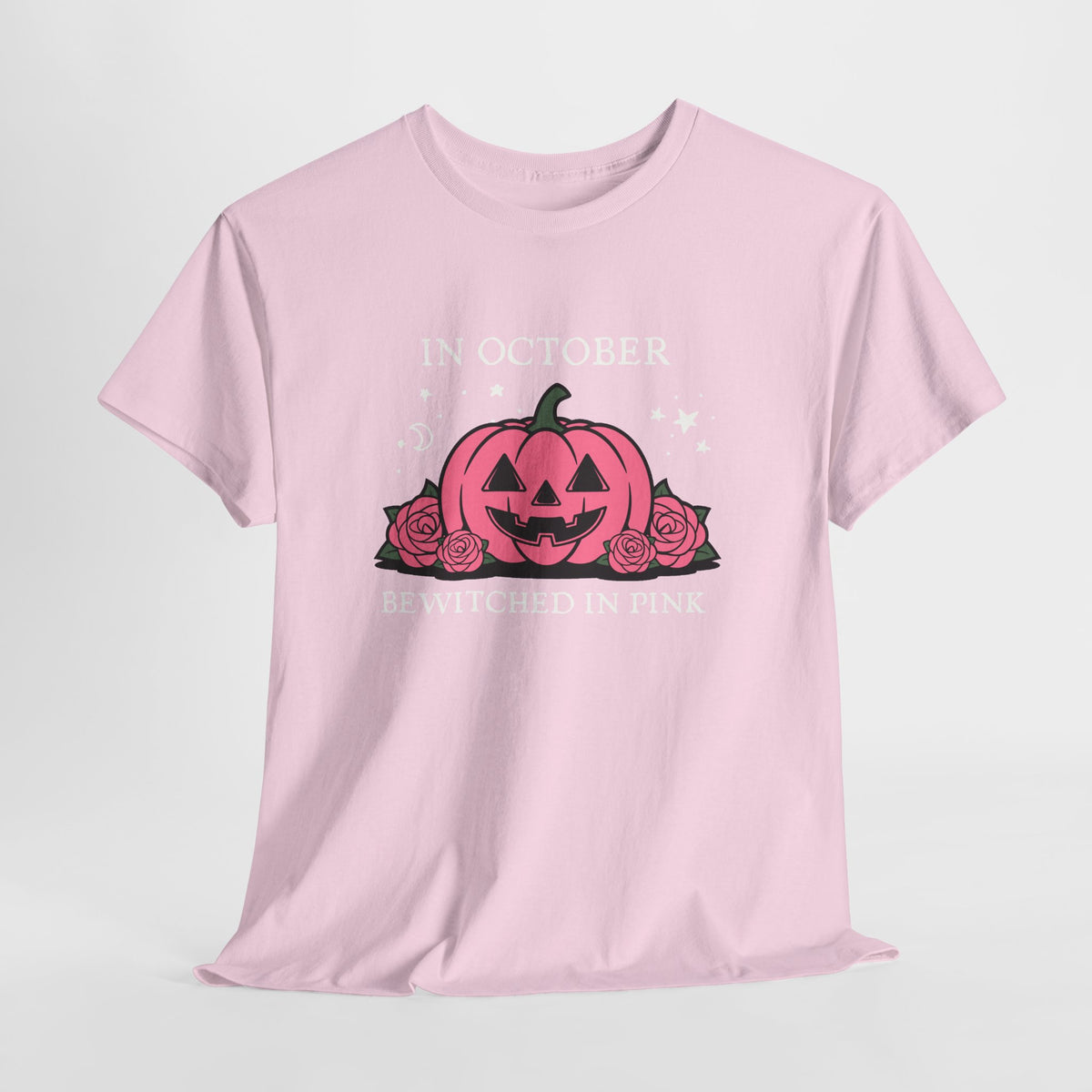 In October Bewitched in Pink Pumpkin Tee
