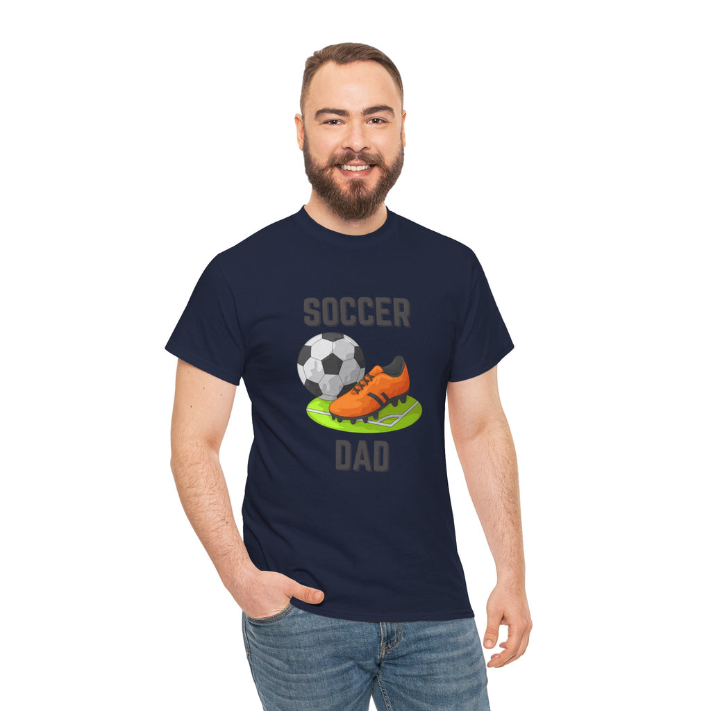 Soccer Dad T-Shirt – Graphic Soccer Ball & Cleat Tee, Father’s Day Gift