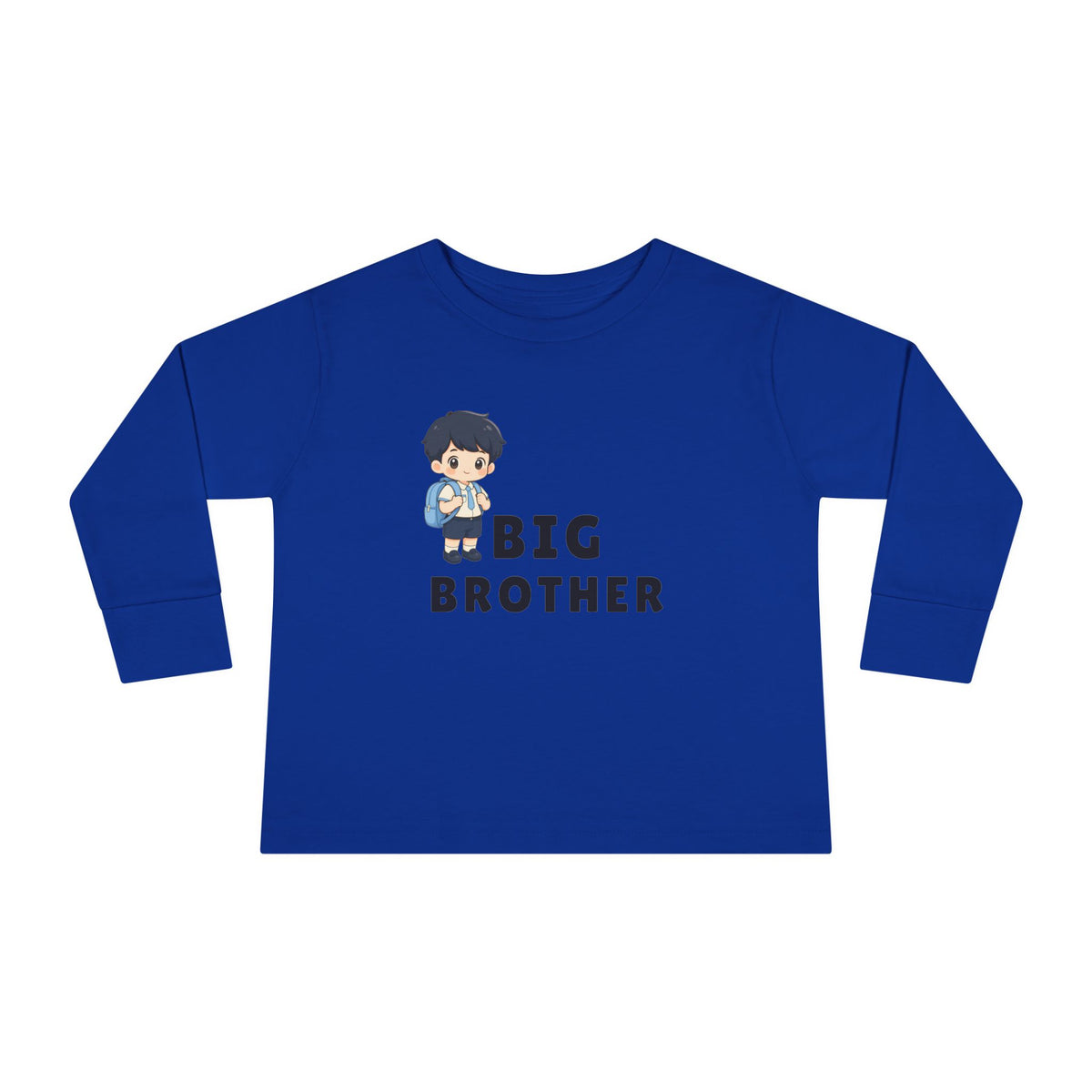 Big Bro Toddler Long Sleeve Tee — Cute Sibling Announcement Shirt