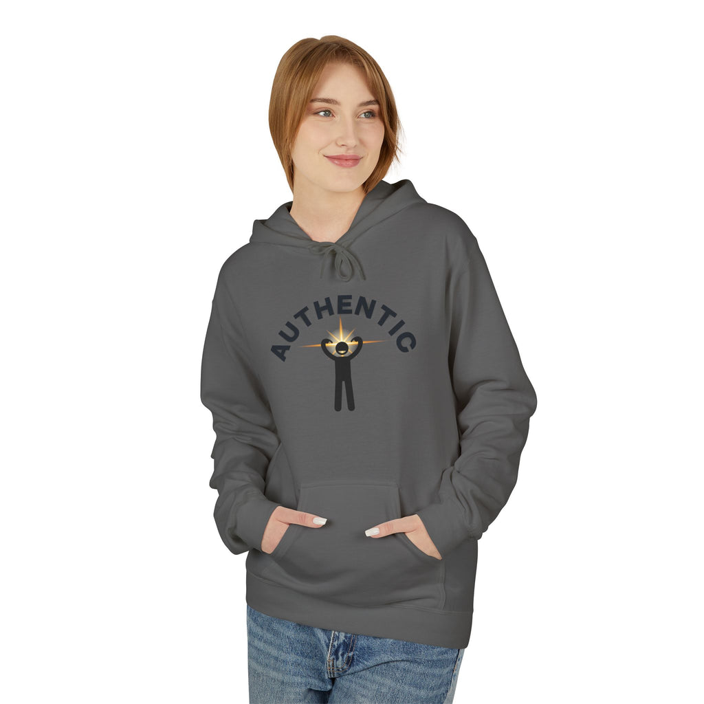 Authentic you Hoodie — 'Authentic' Graphic Pullover