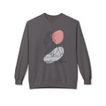 Crewneck Sweatshirt — Minimal Line Art Woman "Unapologetically Black" Graphic